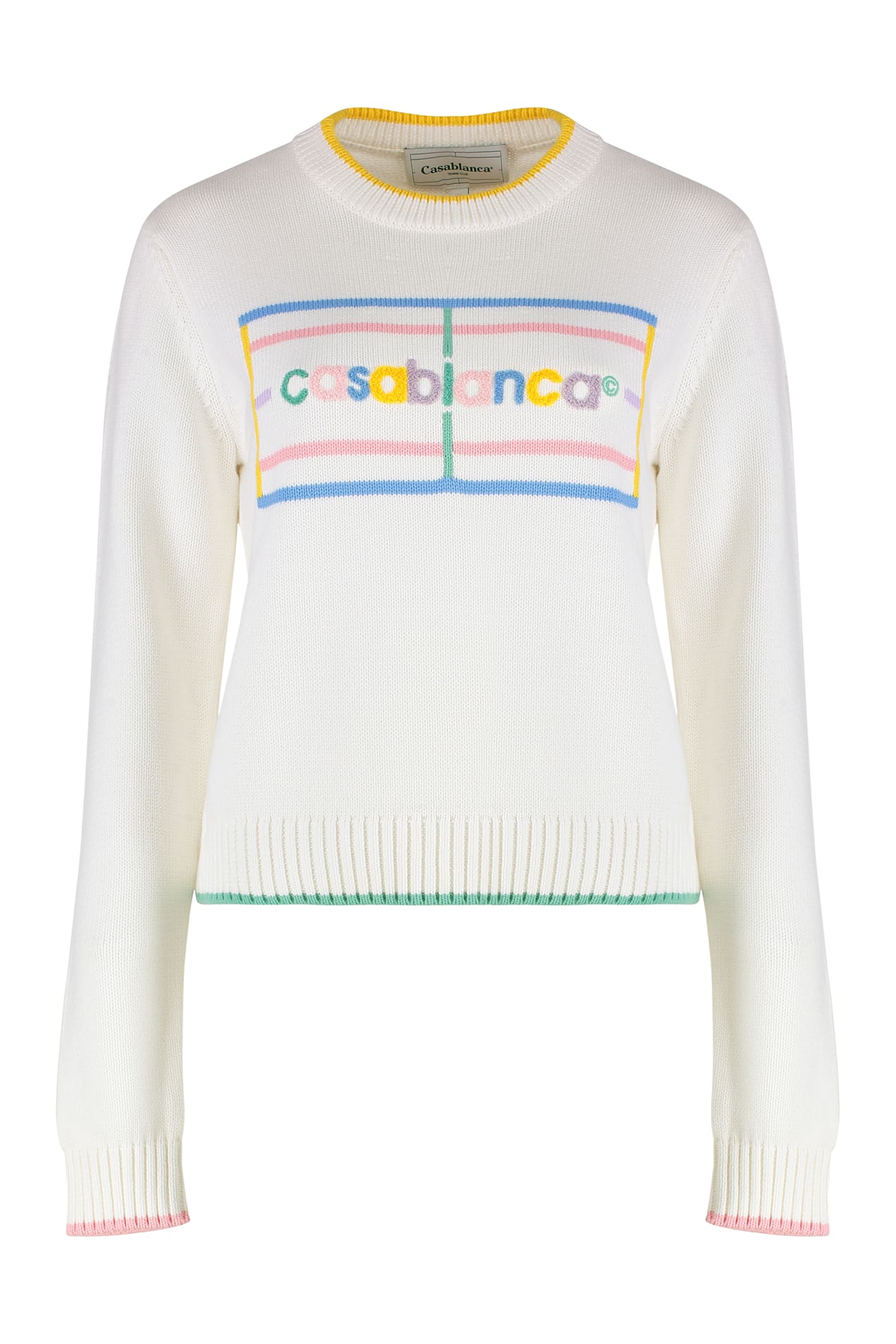 Casablanca White Cotton Sweater