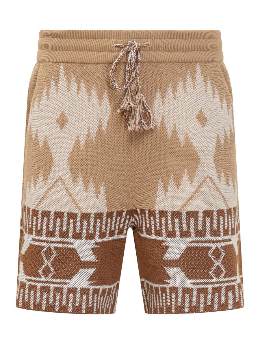 Alanui Bermuda Shorts With Icon Piquet Pattern