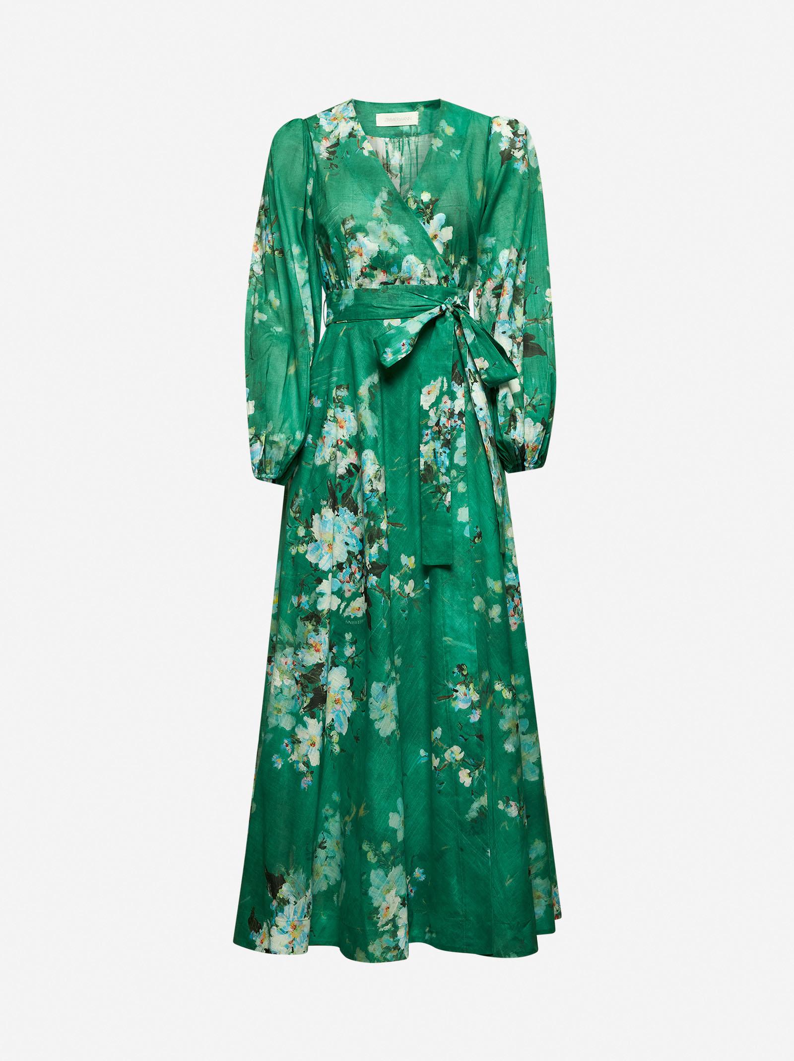 Zimmermann Everley Wrap Midi Dress
