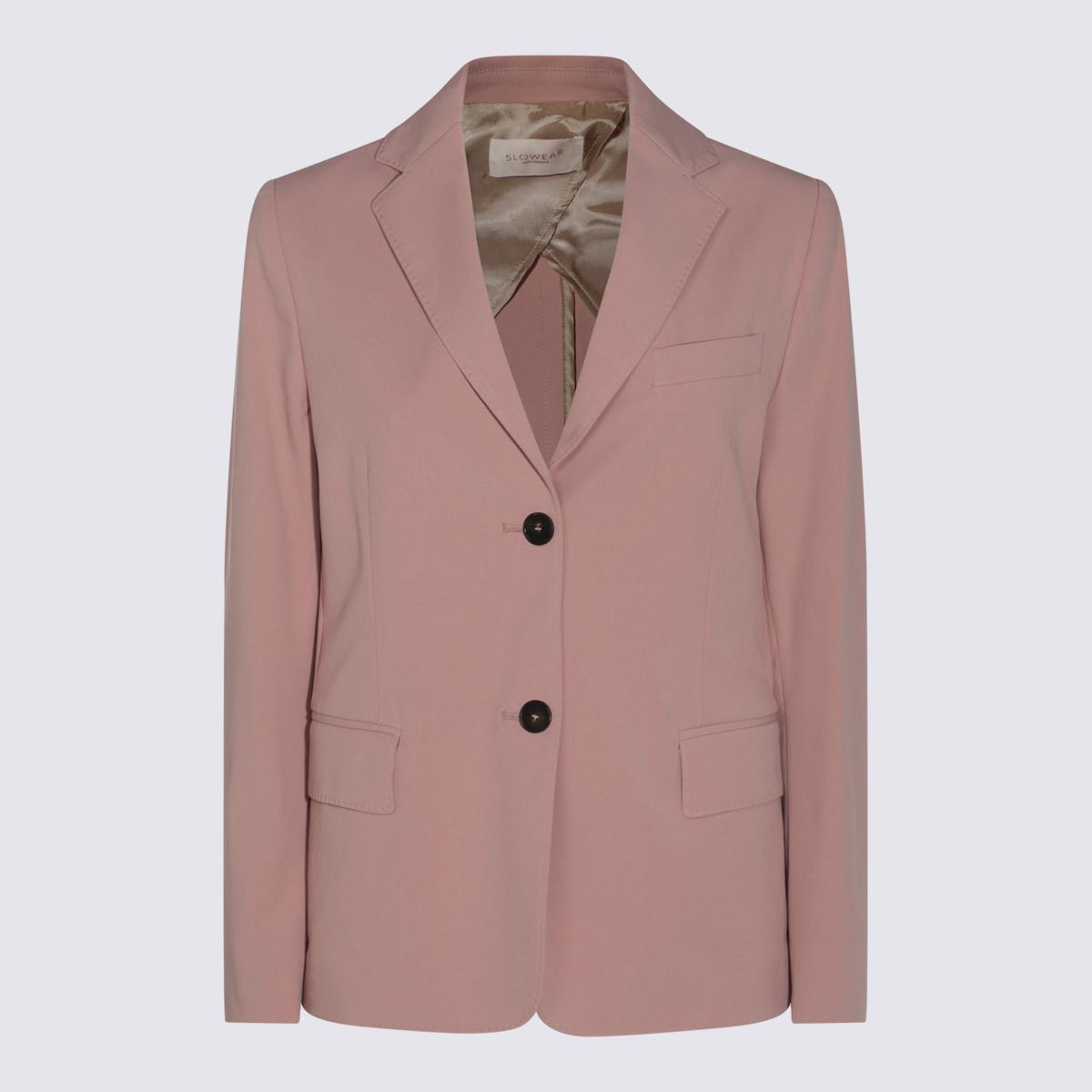 Montedoro Pink Cotton Casual Jacket