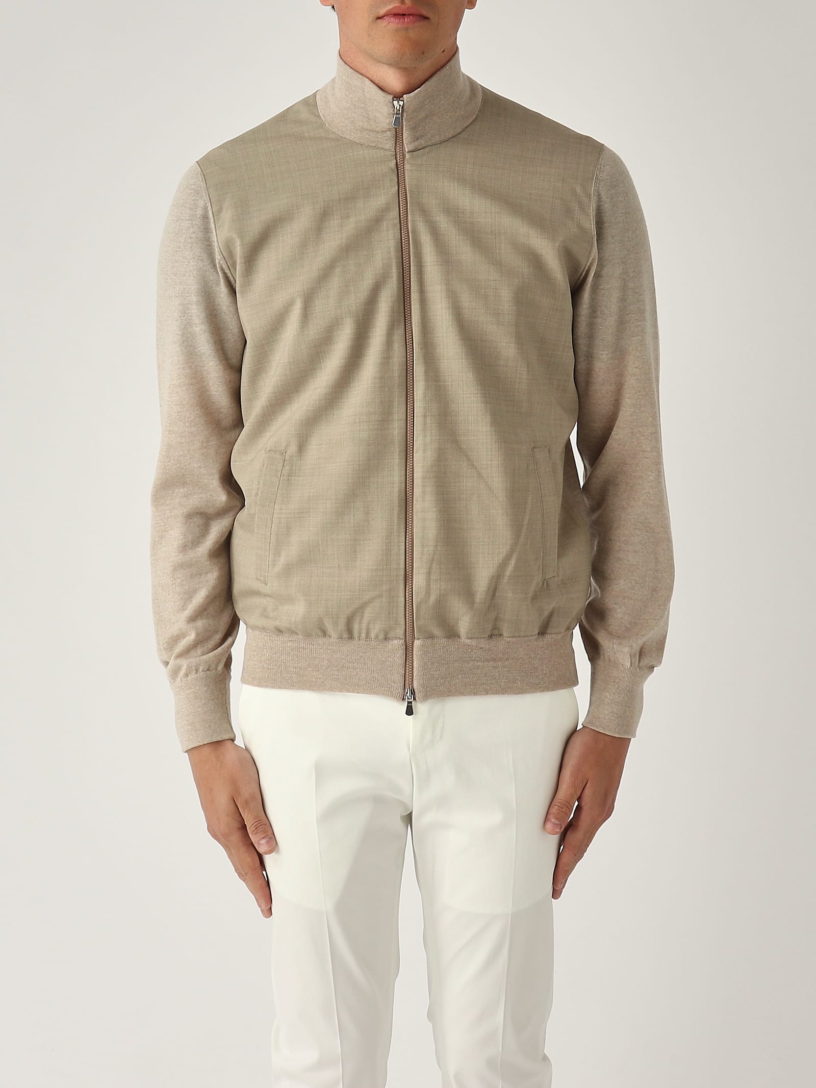 Gran Sasso Cardigan Full-zip In Maglia E Tessuto Cardigan