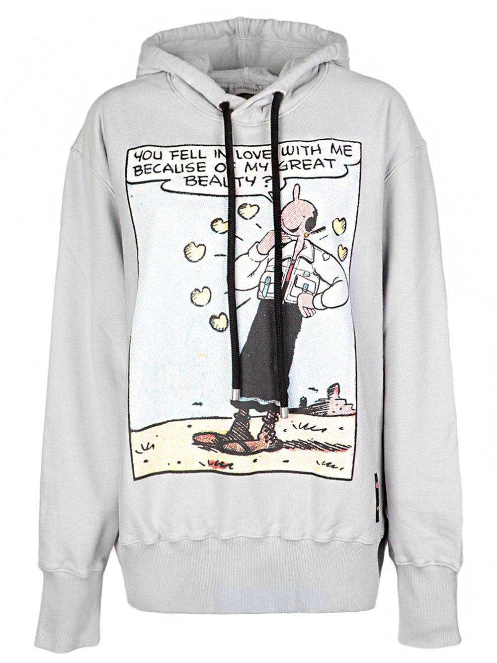 Moncler Genius Moncler X Olivia Oyl Printed Drawstring Hoodie