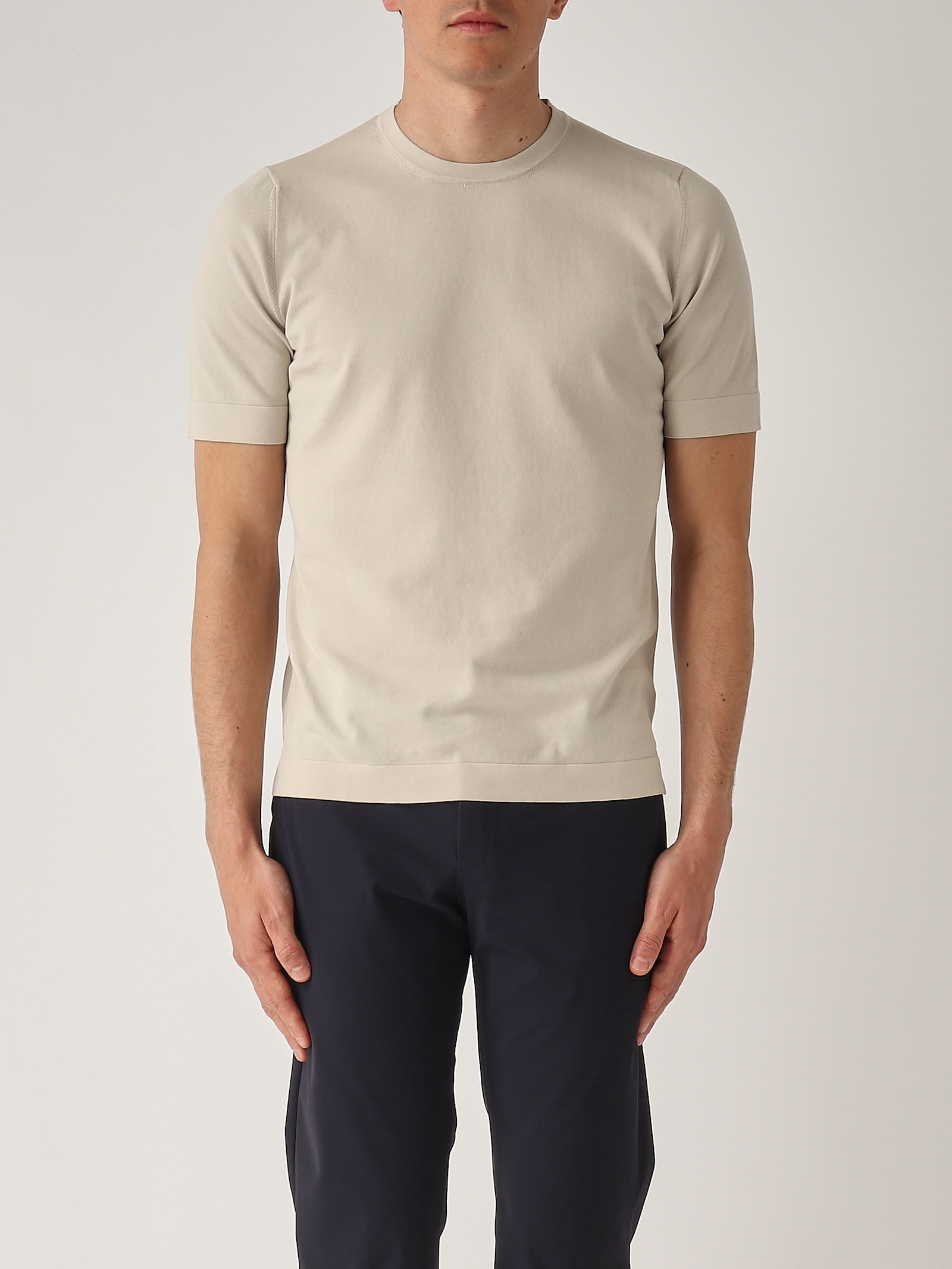 Gran Sasso T-shirt M/c Retta In Filo Cotone Organico T-shirt