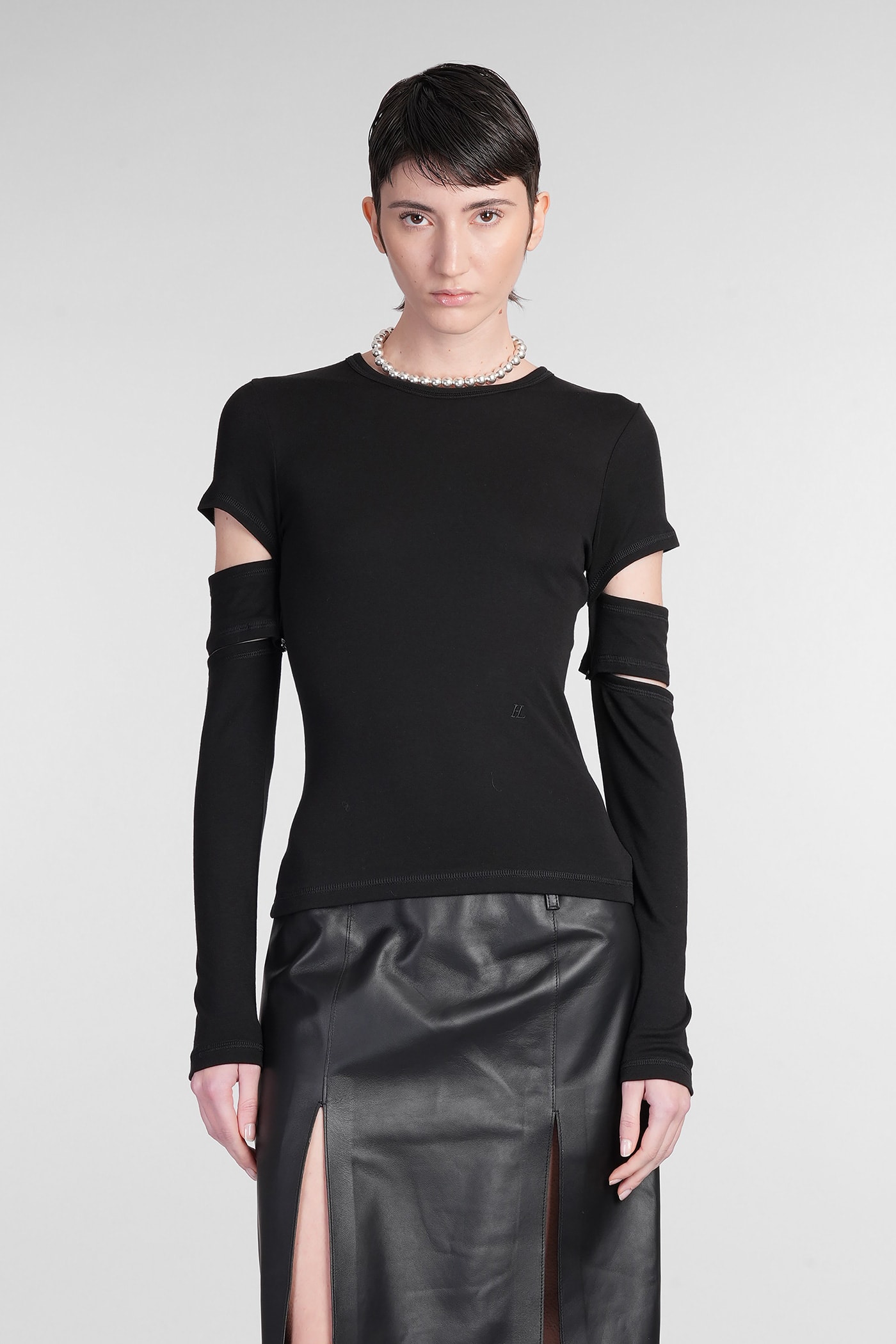 Helmut Lang Topwear In Black Cotton