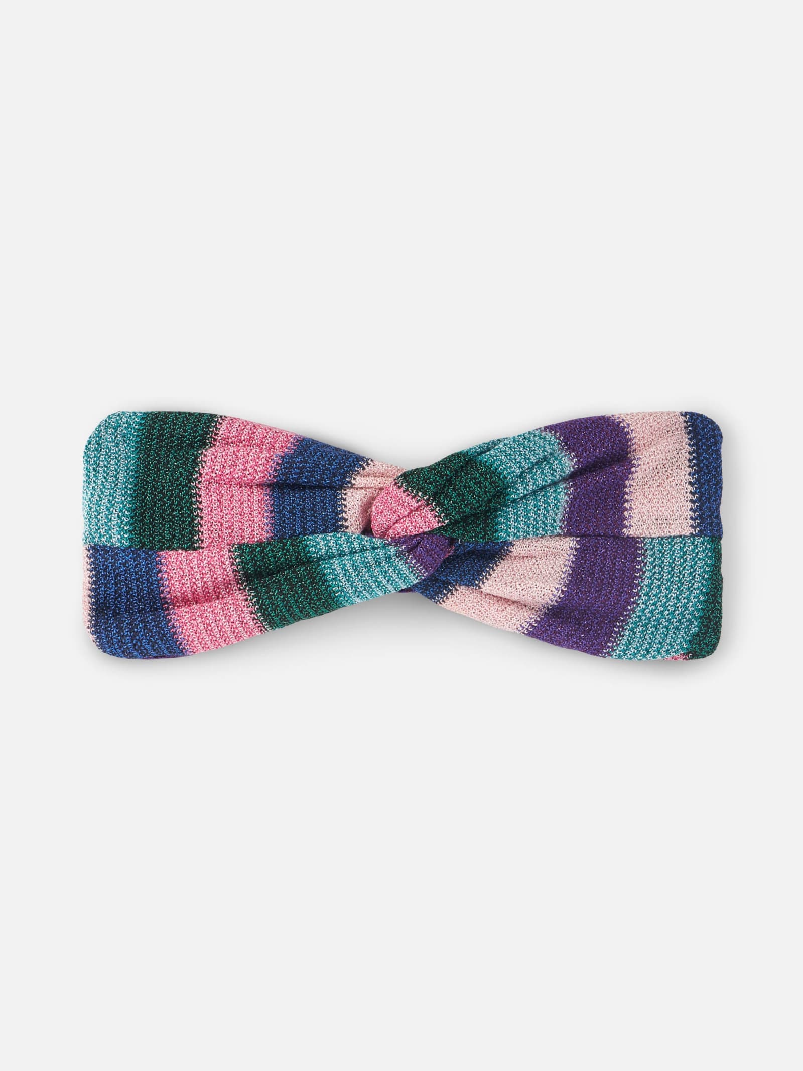 MC2 Saint Barth Woman Blue Chevron Hairband