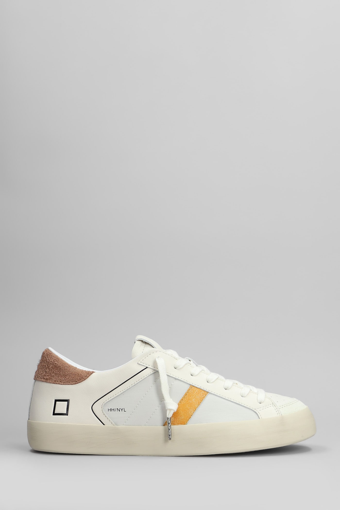 D. A.T. E. Hill Low Sneakers In White Leather