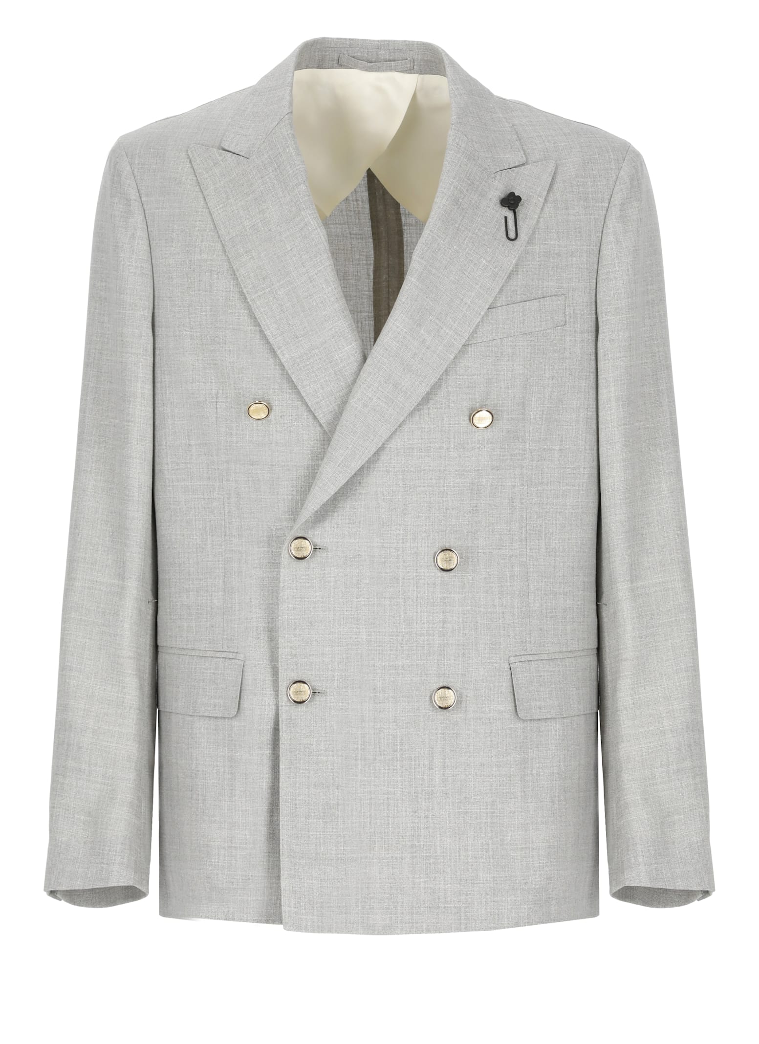 Lardini Wool Silk, Linen And Wool Jacket