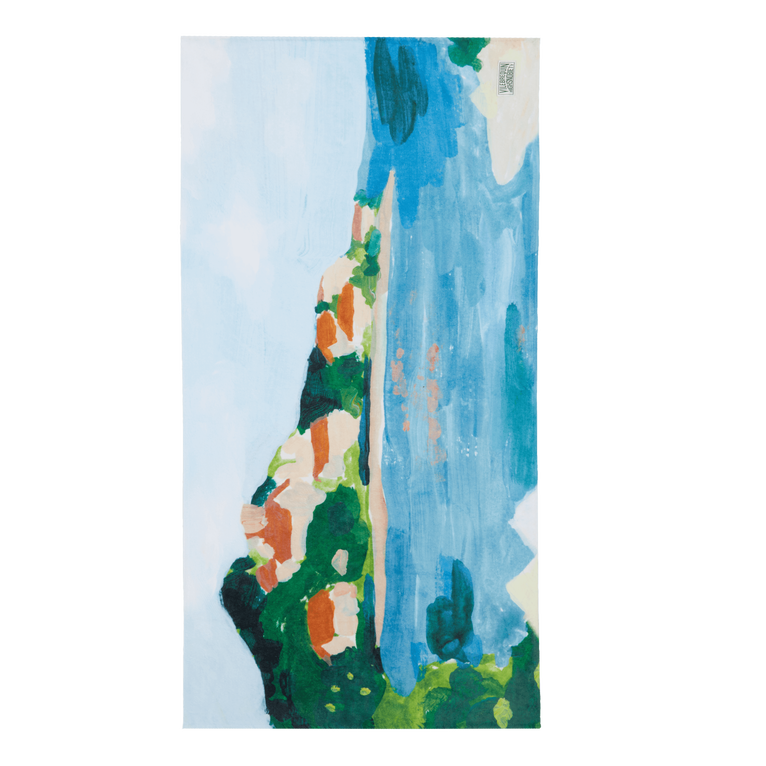 Vilebrequin Organic Cotton Towel 360 Landscape - Towel - Scandal - Blue - Size OSFA