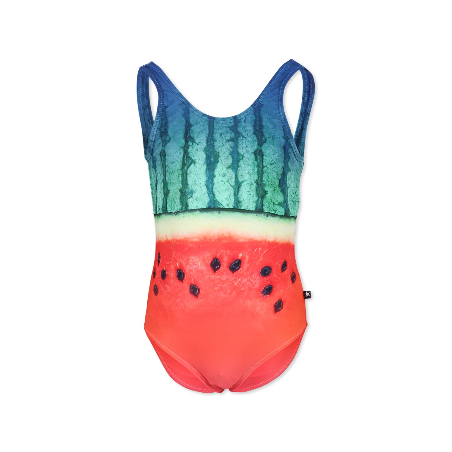 Molo Multicolor Swimsuit For Girl With Watermelon Print