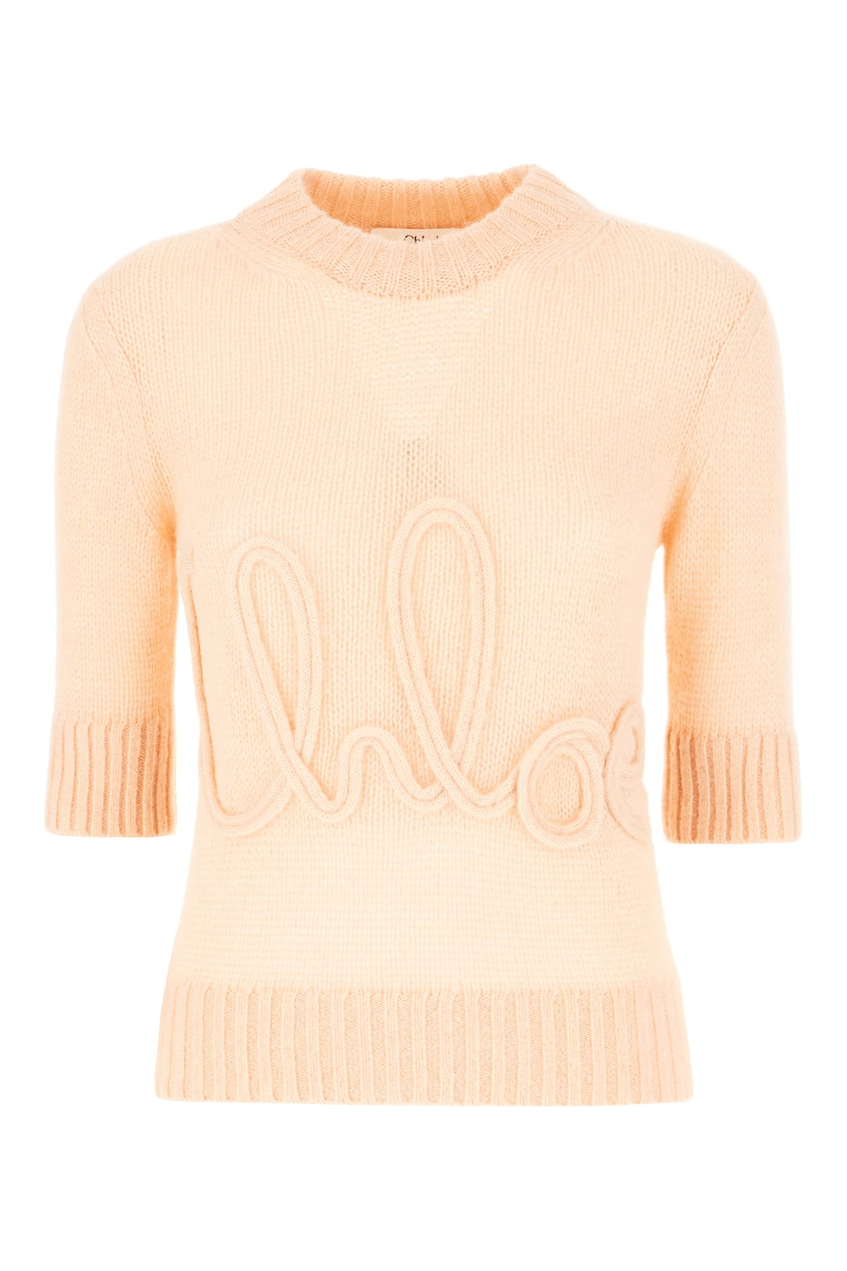Chloé Peach Wool Blend Sweater
