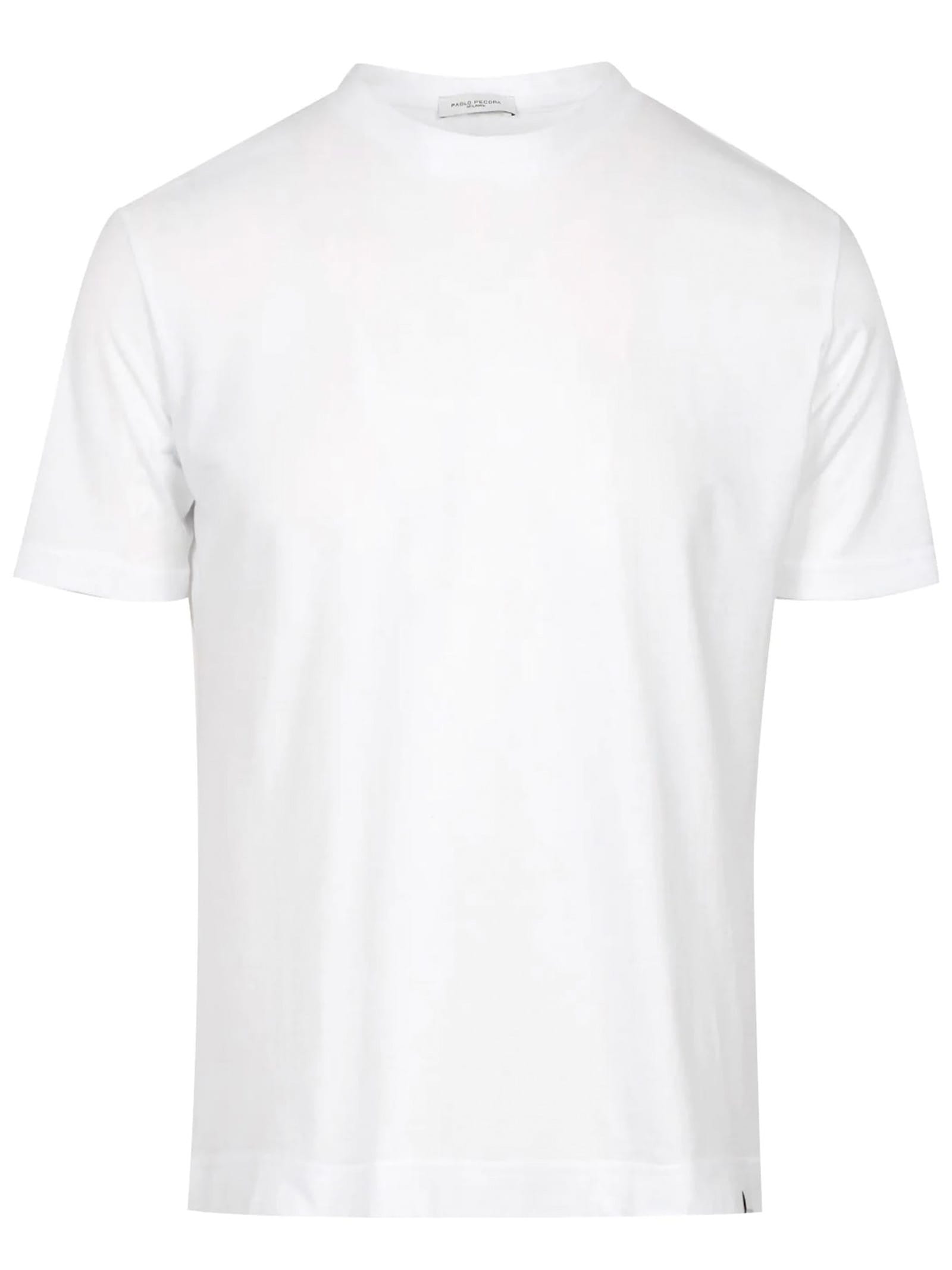 Paolo Pecora White Cotton T-shirt