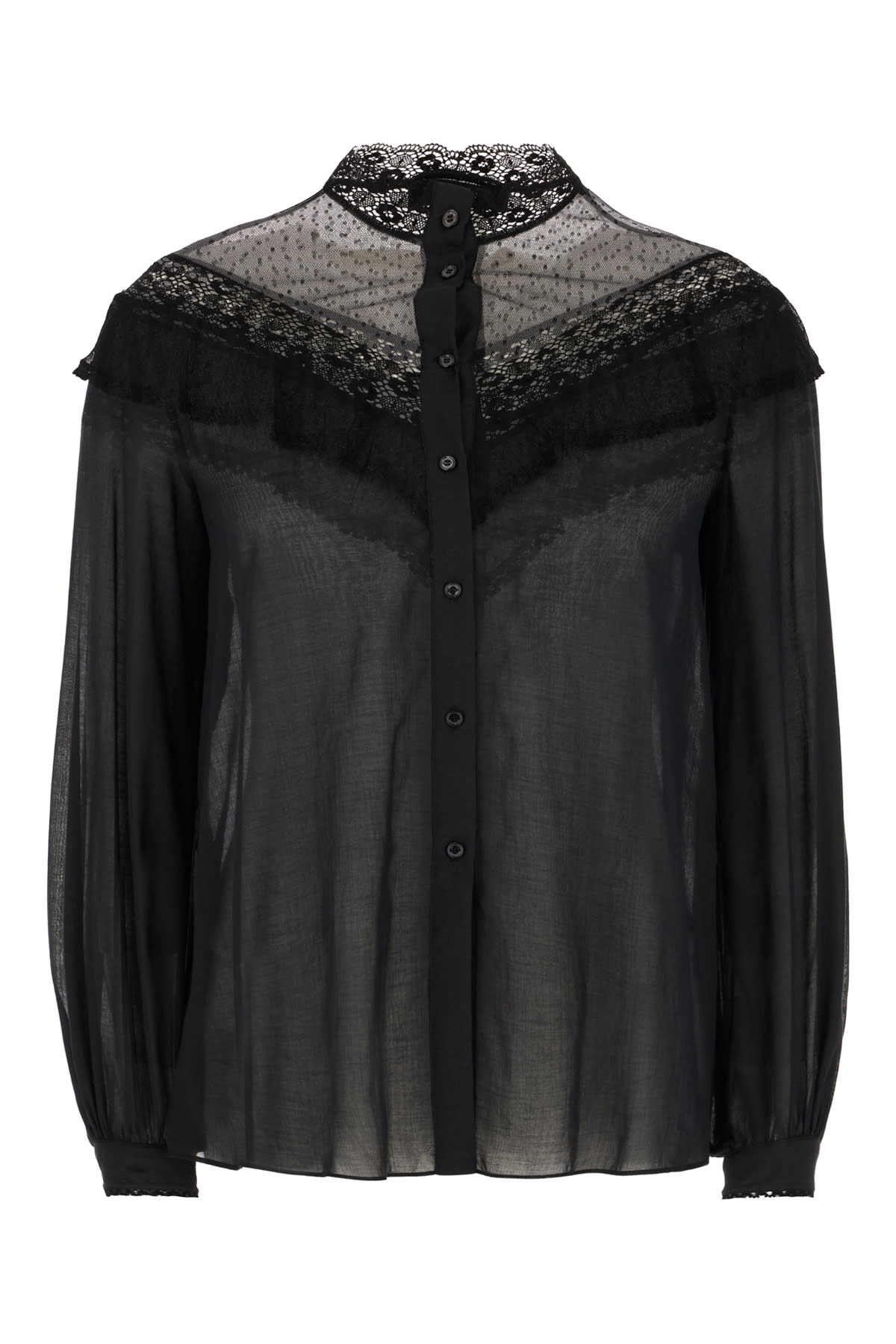 Weekend Max Mara Black Cotton Blouse