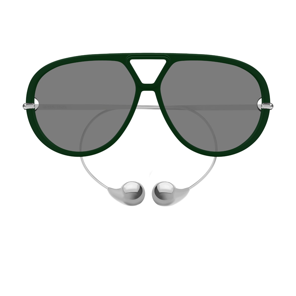 Bottega Veneta Eyewear Bottega Veneta Bv1273s Linea Unapologetic 008 Green Silver Grey Sunglasses