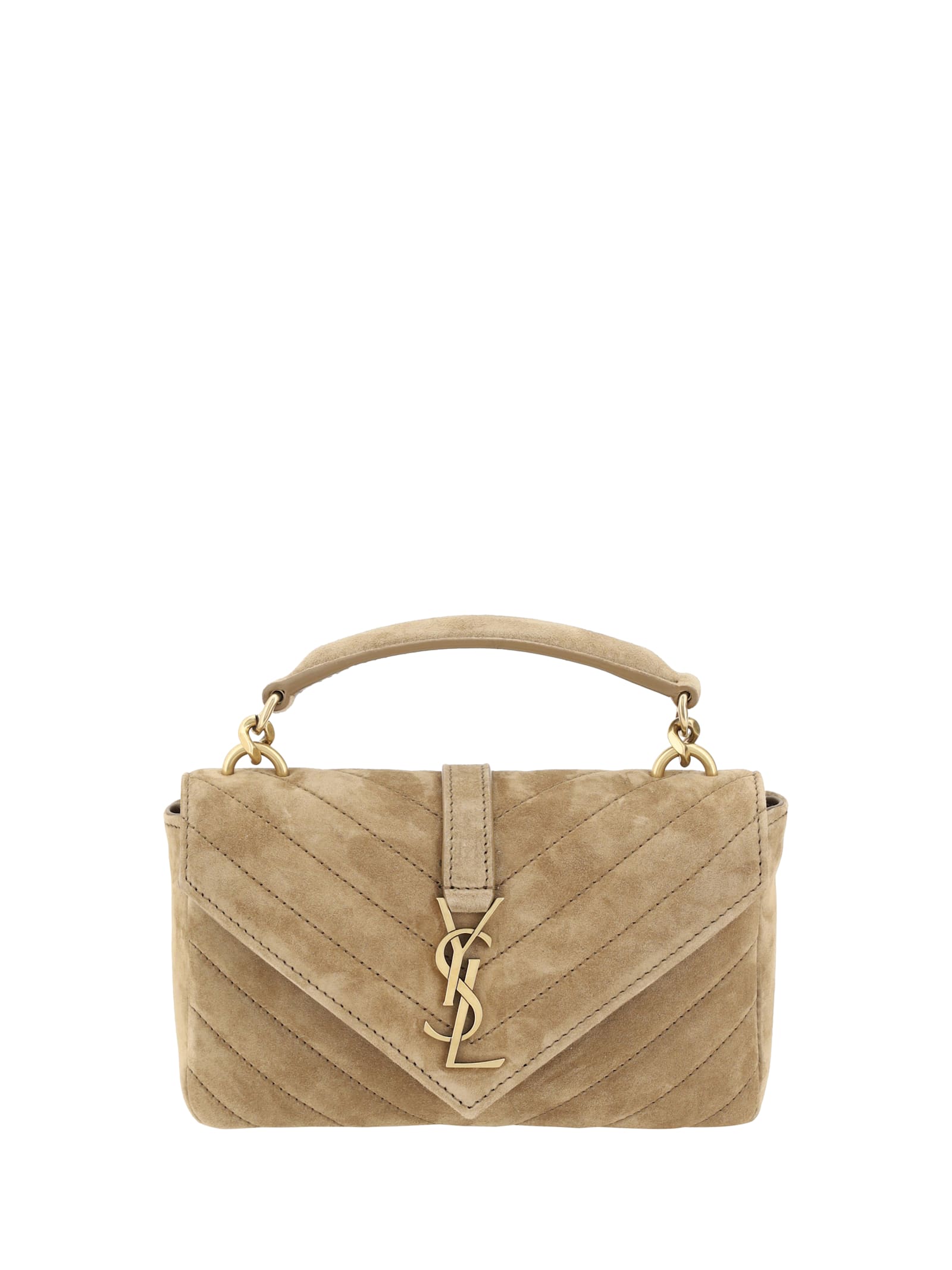 Saint Laurent Suede Shoulder Bag