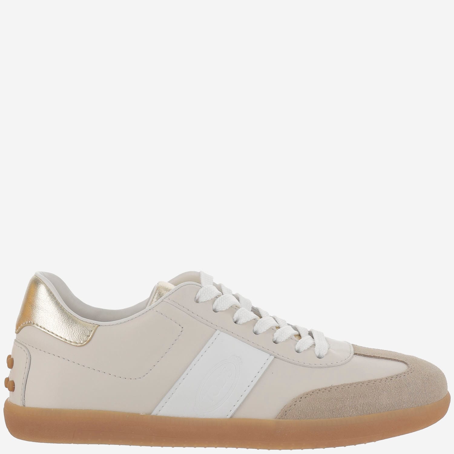 Tod's White And Beige Sneakers