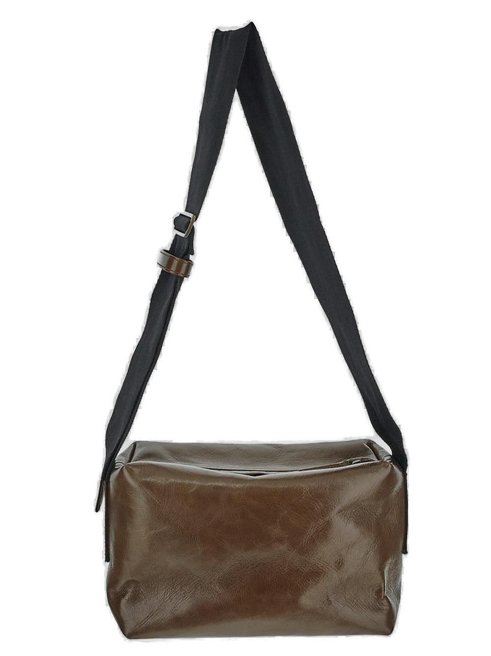 Uma Wang Buckle Detailed Zip-up Shoulder Bag