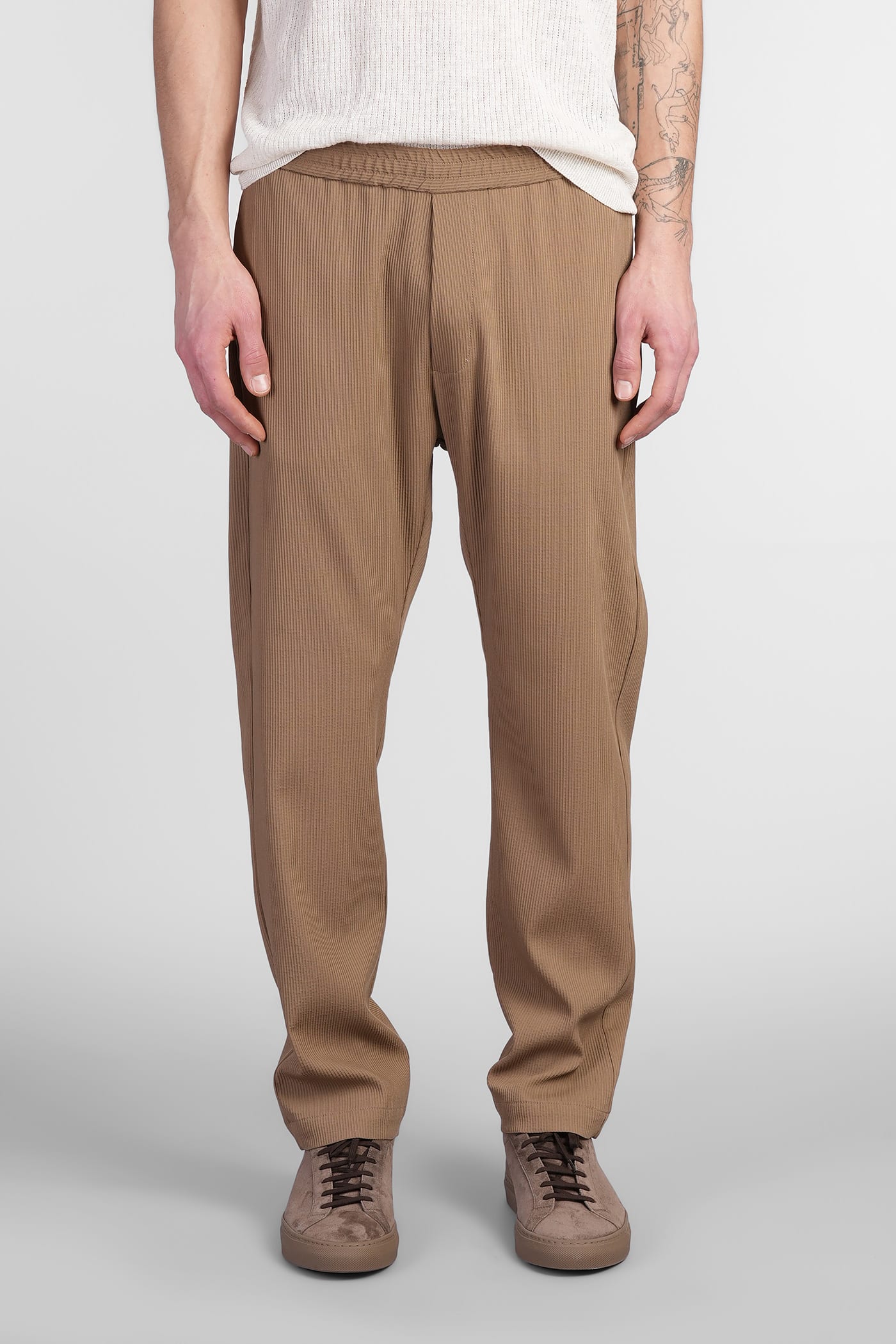 Barena Riobarbo Pants In Camel Wool