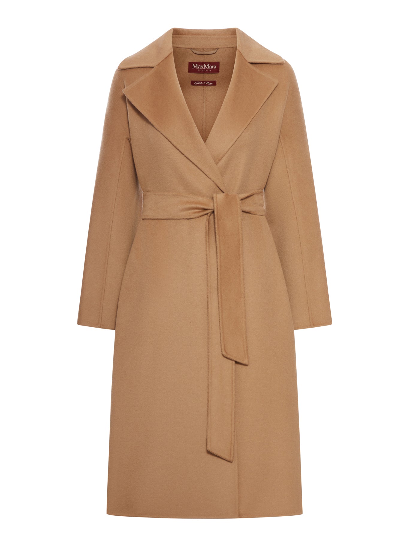 CASHMERE COAT WITH BELT - Max Mara Studio - Woman