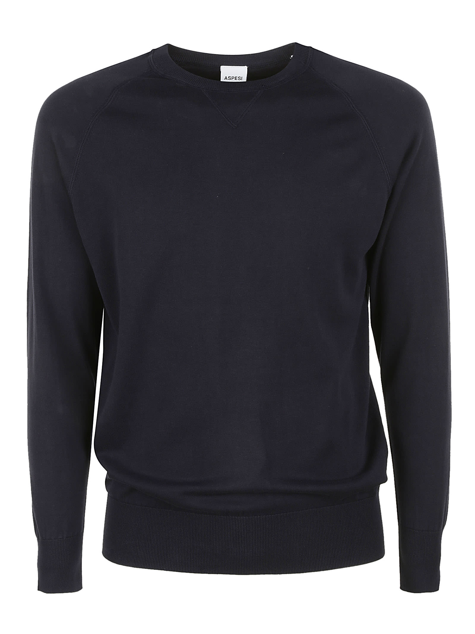 Aspesi Plain Ribbed Sweatshirt