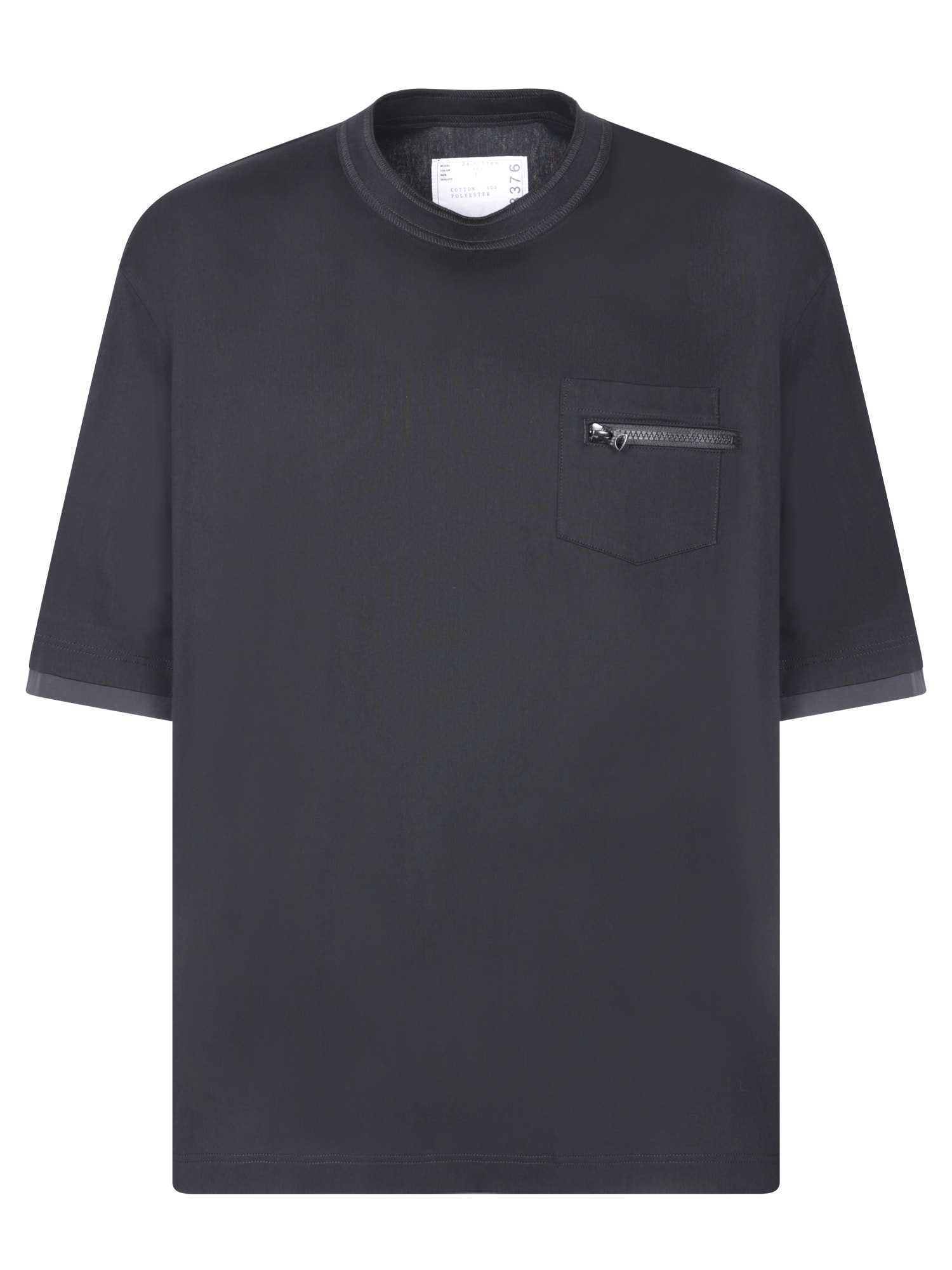 Sacai Zipped Pocket Jersey T-shirt