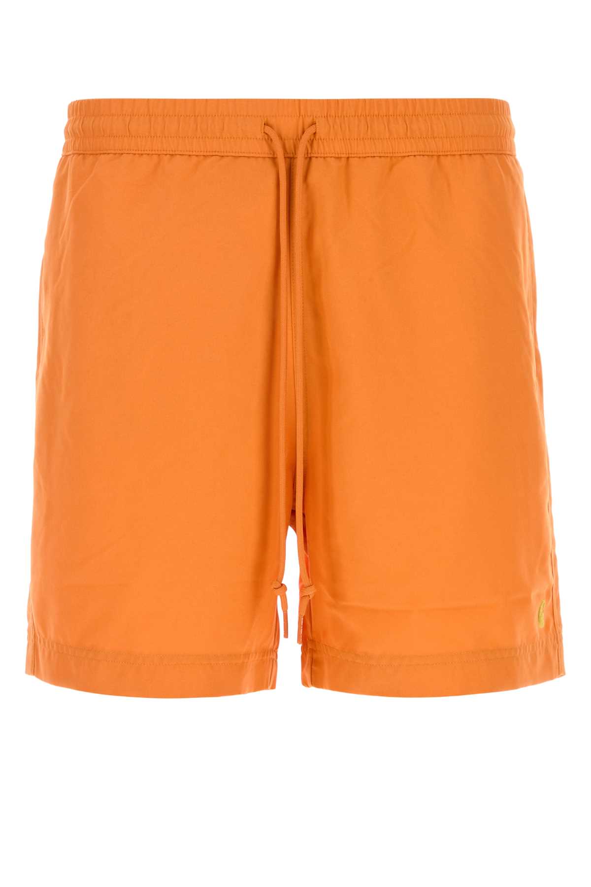 Carhartt Orange Polyester Chase Swim Trunks