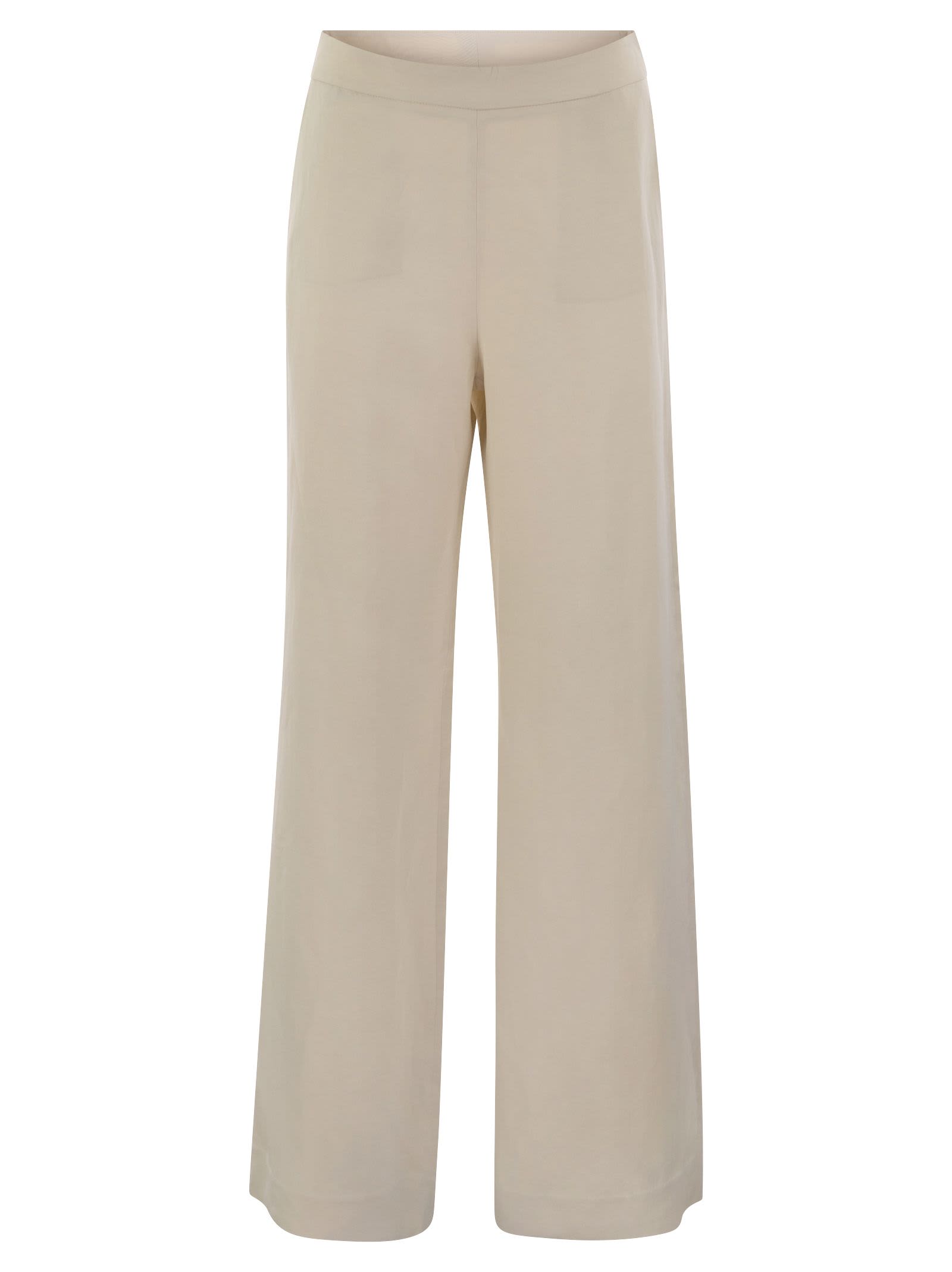 Antonelli Viscose And Linen Trousers