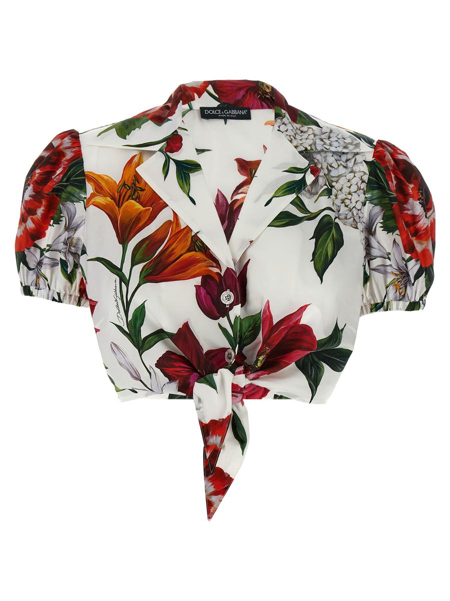 Dolce & Gabbana Floral Crop Shirt