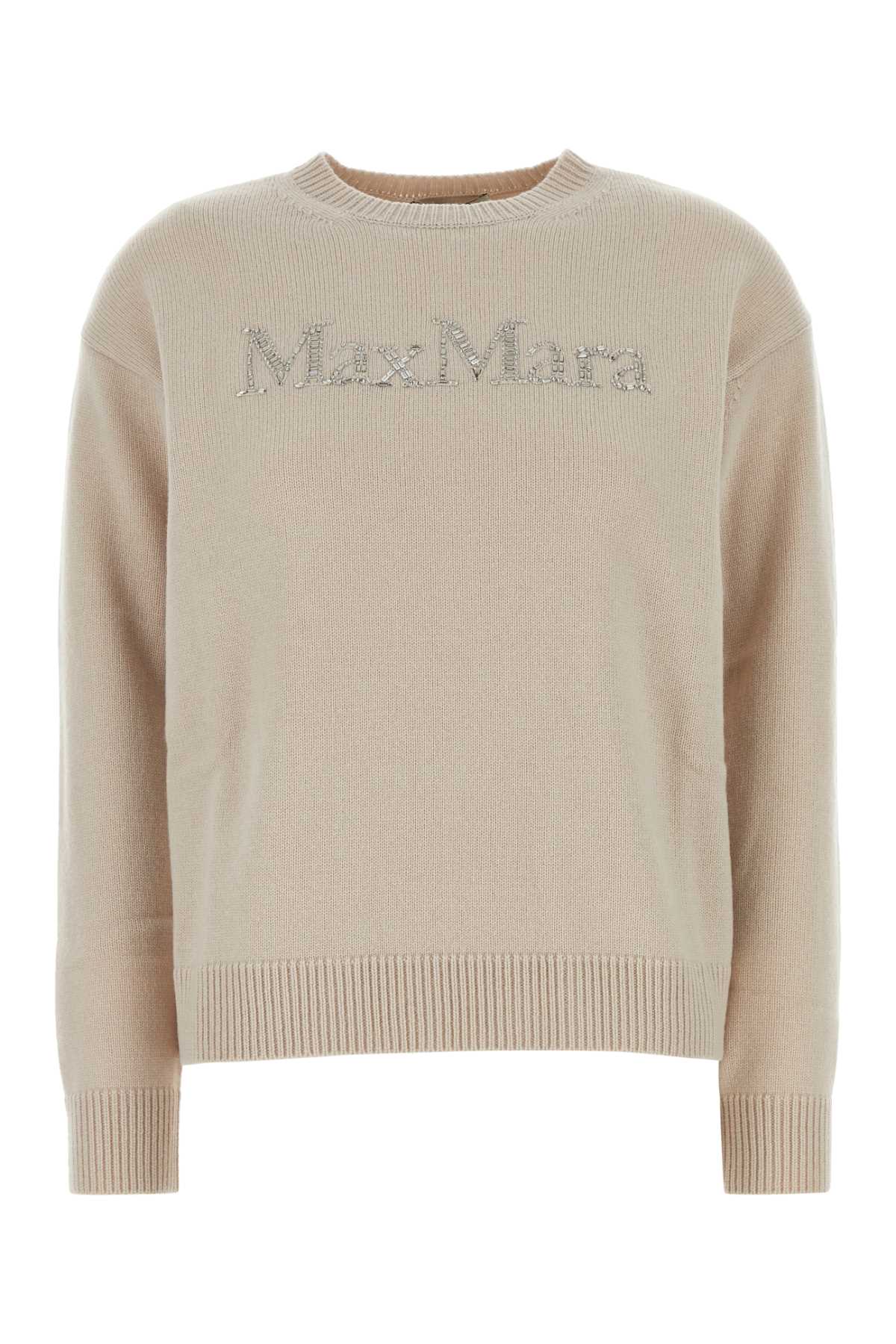'S Max Mara Sand Wool Blend Kassel Sweater