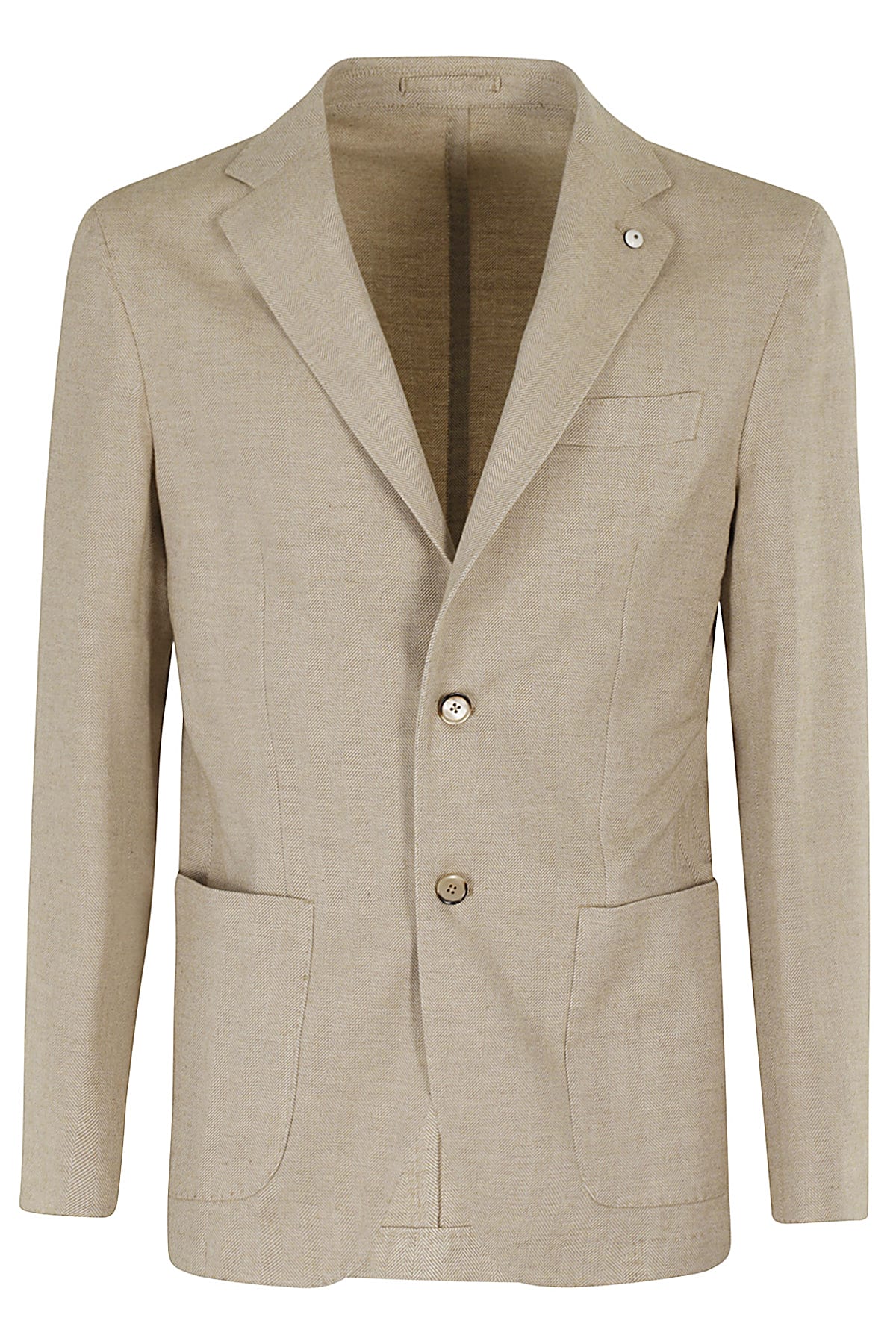 Luigi Bianchi Mantova Giacca Cotone Cashmere Spinata