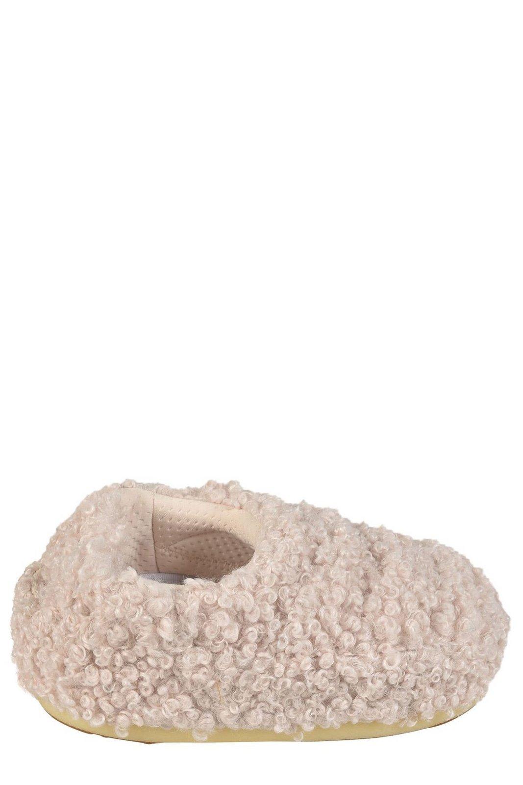 Moon Boot Faux Curly Slip-on Sandals