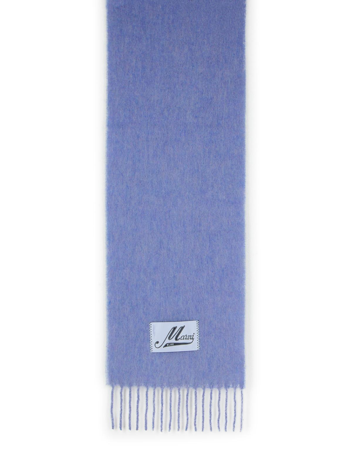 Marni Light Blue Pink Alpaca Scarf
