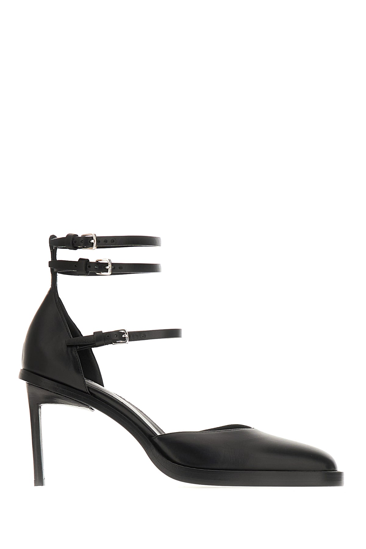 Ann Demeulemeester Black Leather Pumps