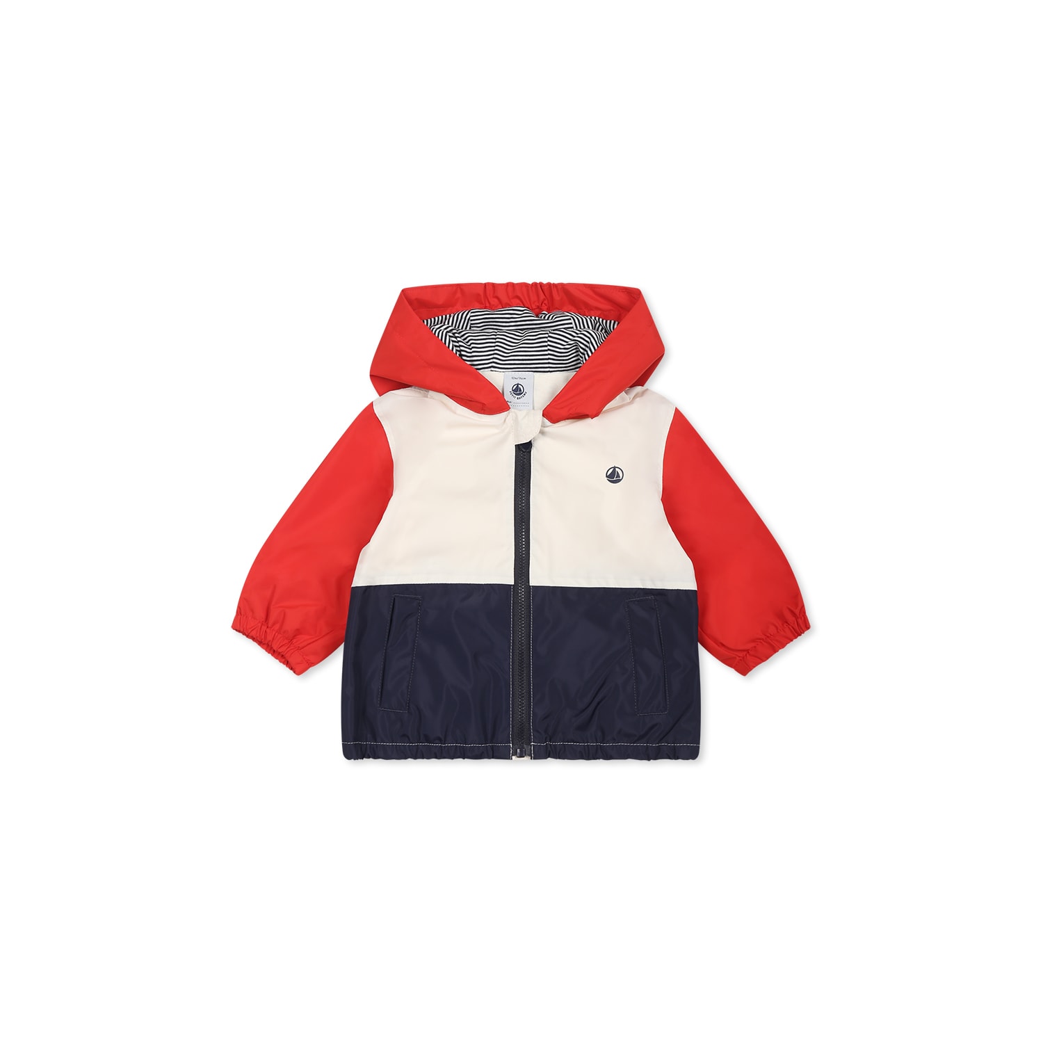 Petit Bateau Multicolor Windbreaker Jacket For Baby Boy