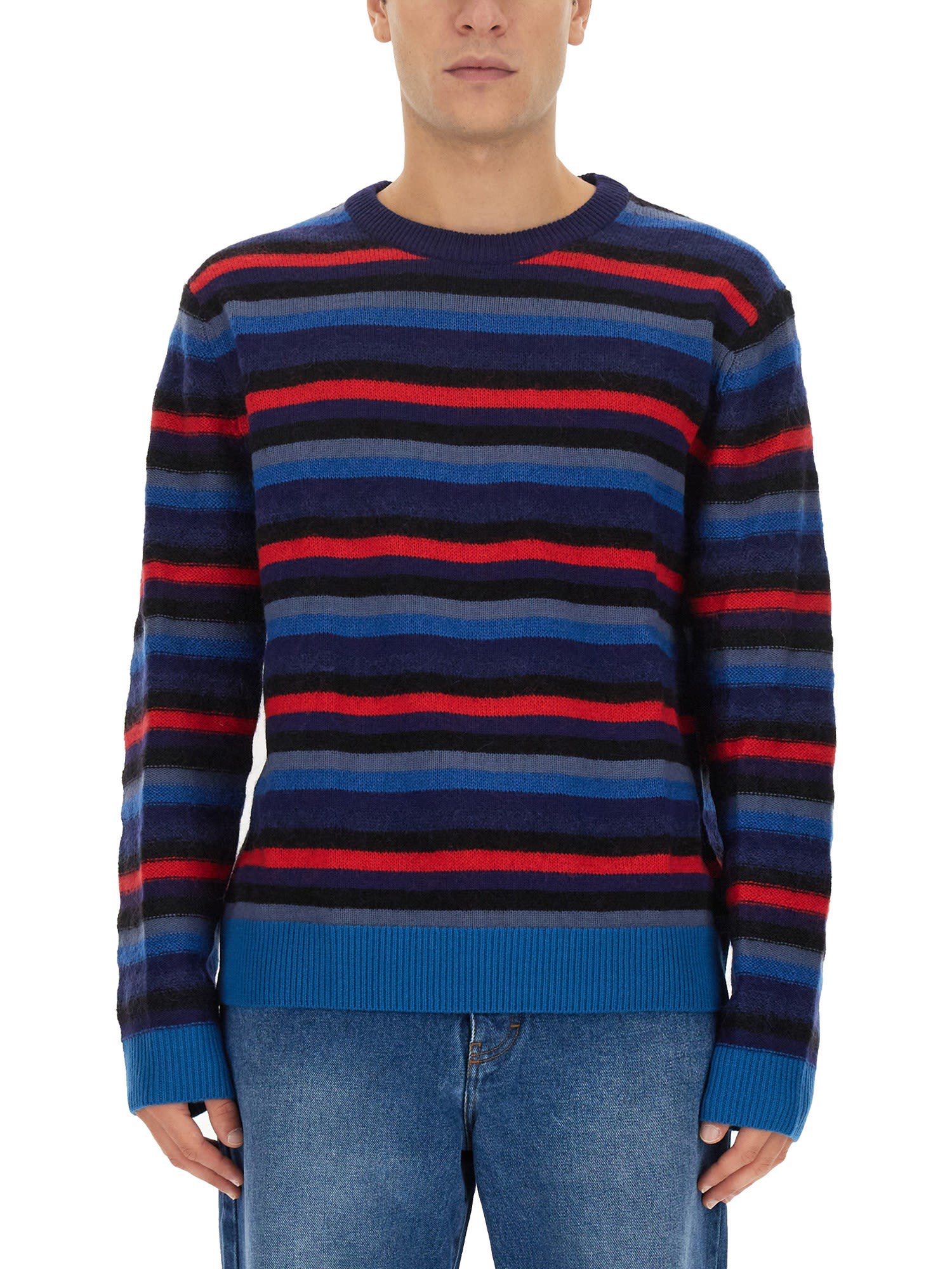 PS by Paul Smith Jersey With Stripe Pattern Paul Smith
