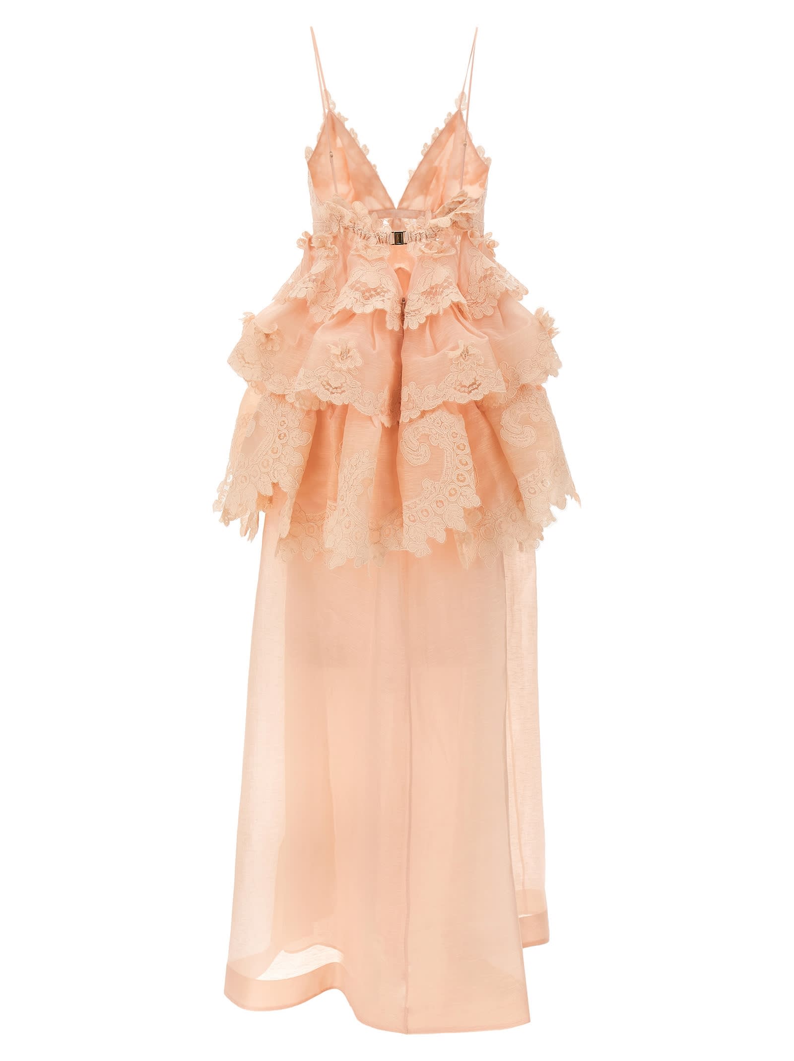 Zimmermann crush Tiered Lace Maxi Dress