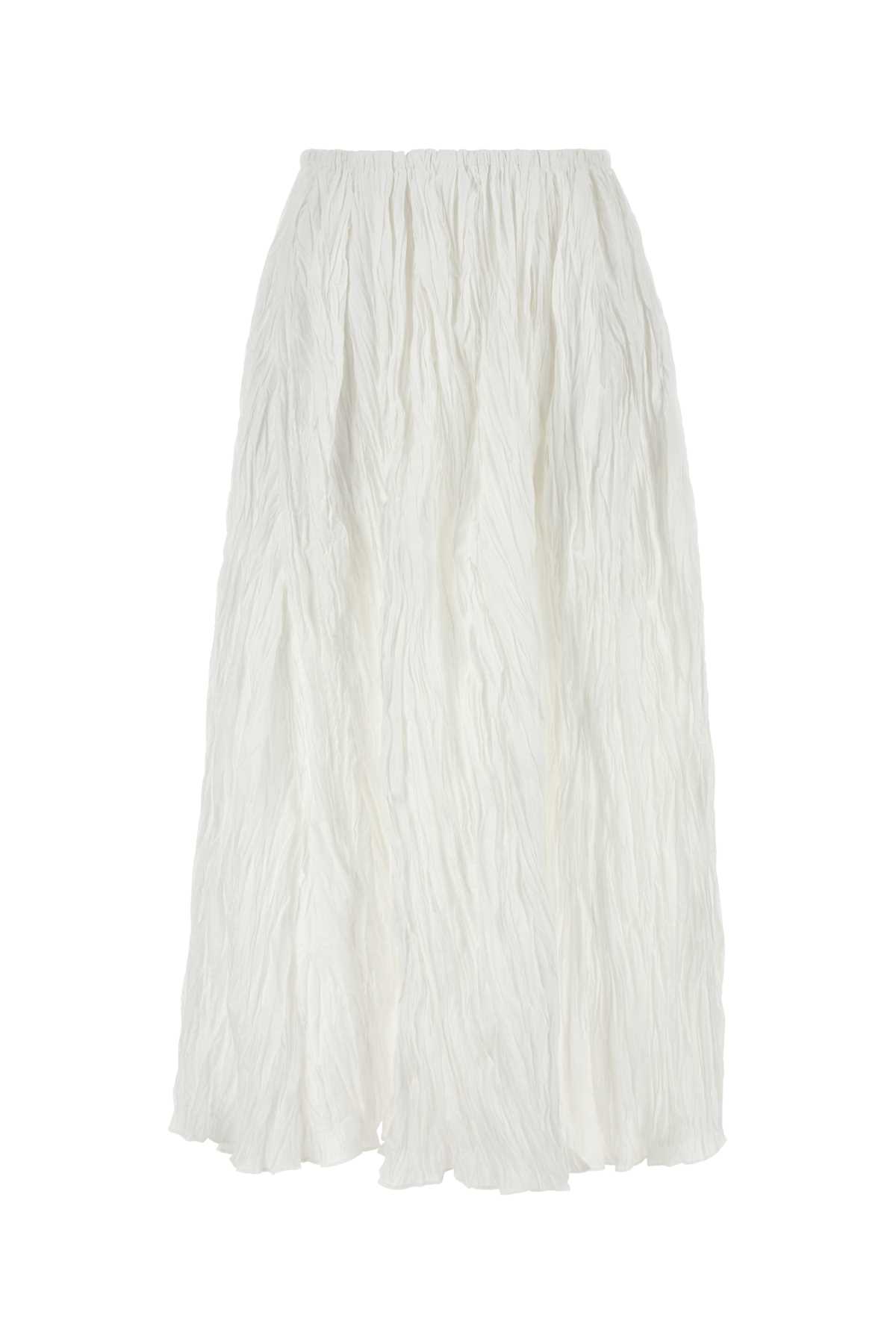 Co White Polyester Blend Skirt