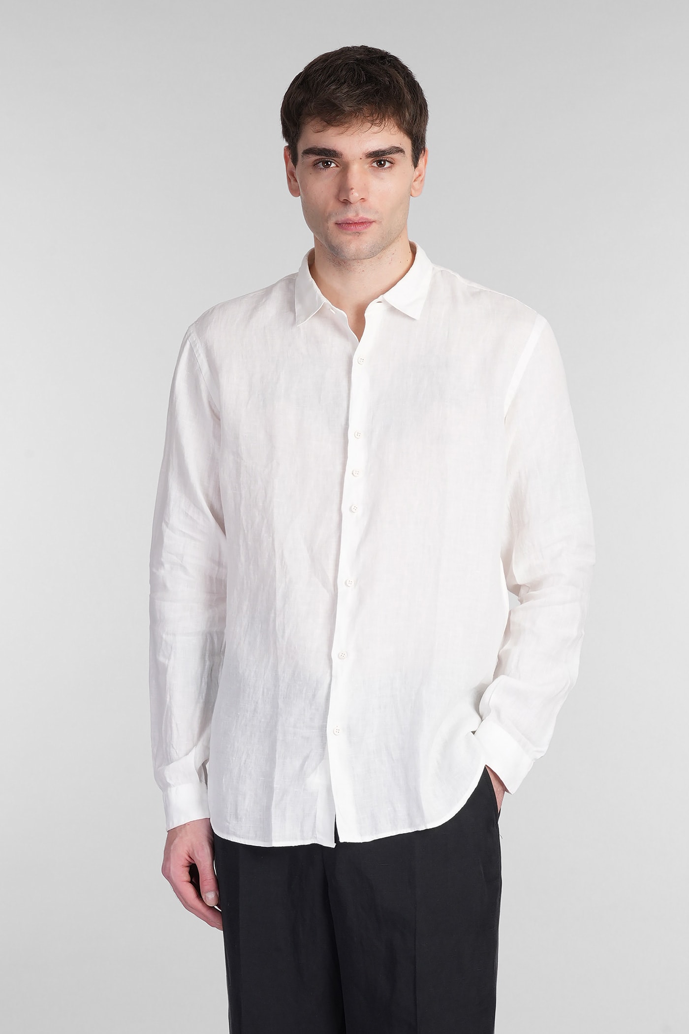 costumein Domenico Shirt In Beige Linen