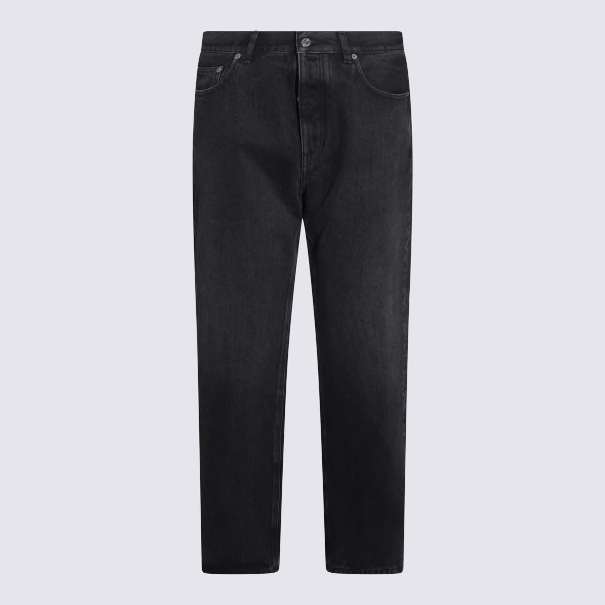 Off-White Black Cotton Denim Jeans