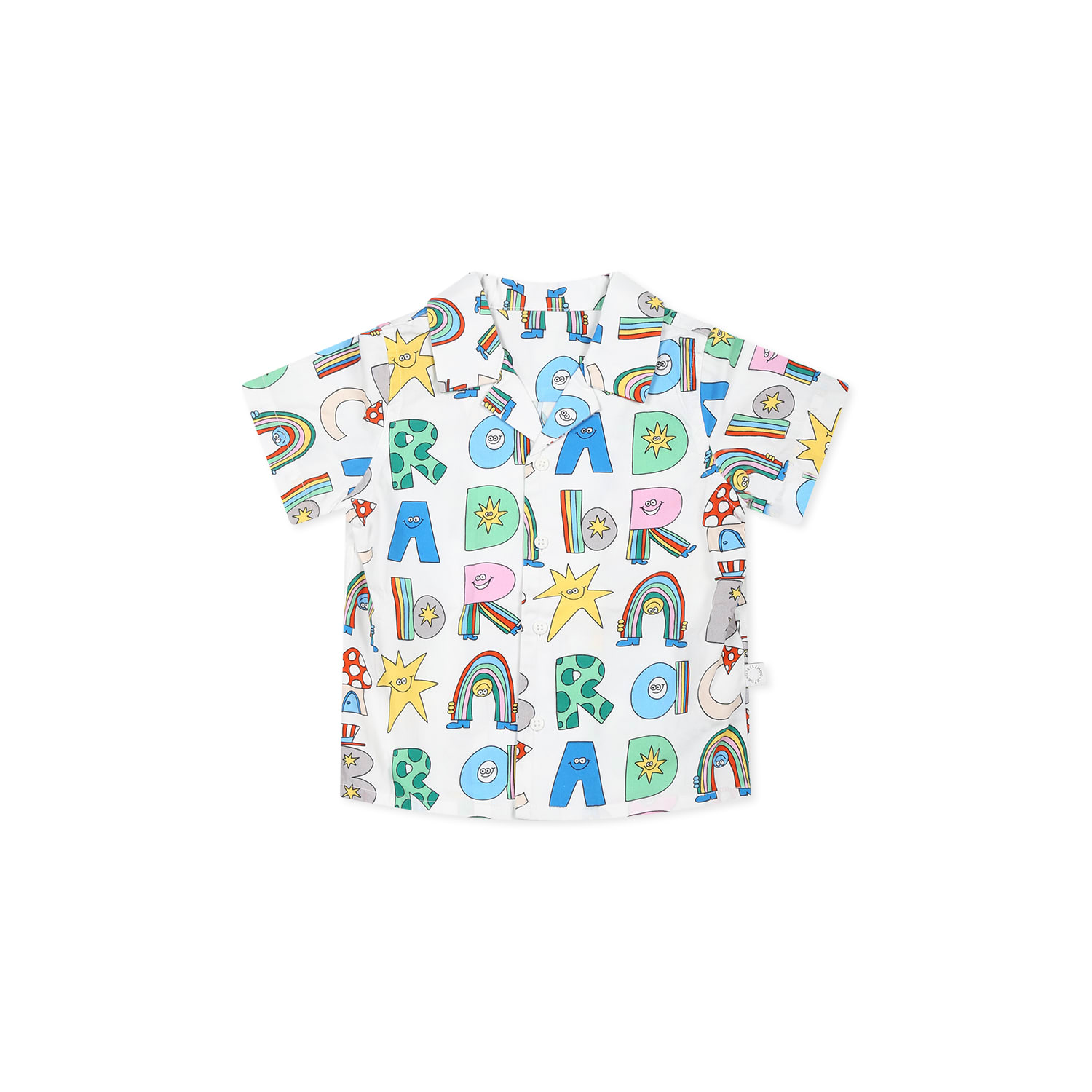 Stella McCartney Kids White Shirt For Baby Boy With Writing