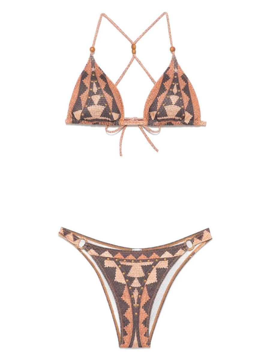Pin Up Stars African Braided Triangle Bikini With Studs Clothing