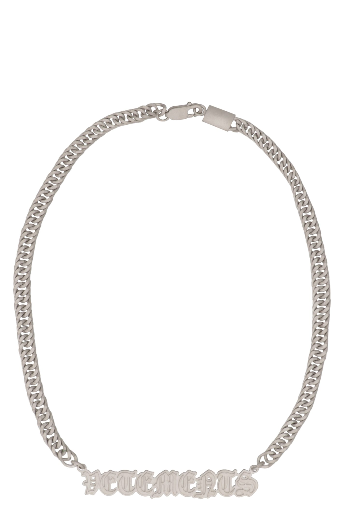 VETEMENTS Gothic Logo Charms Necklace