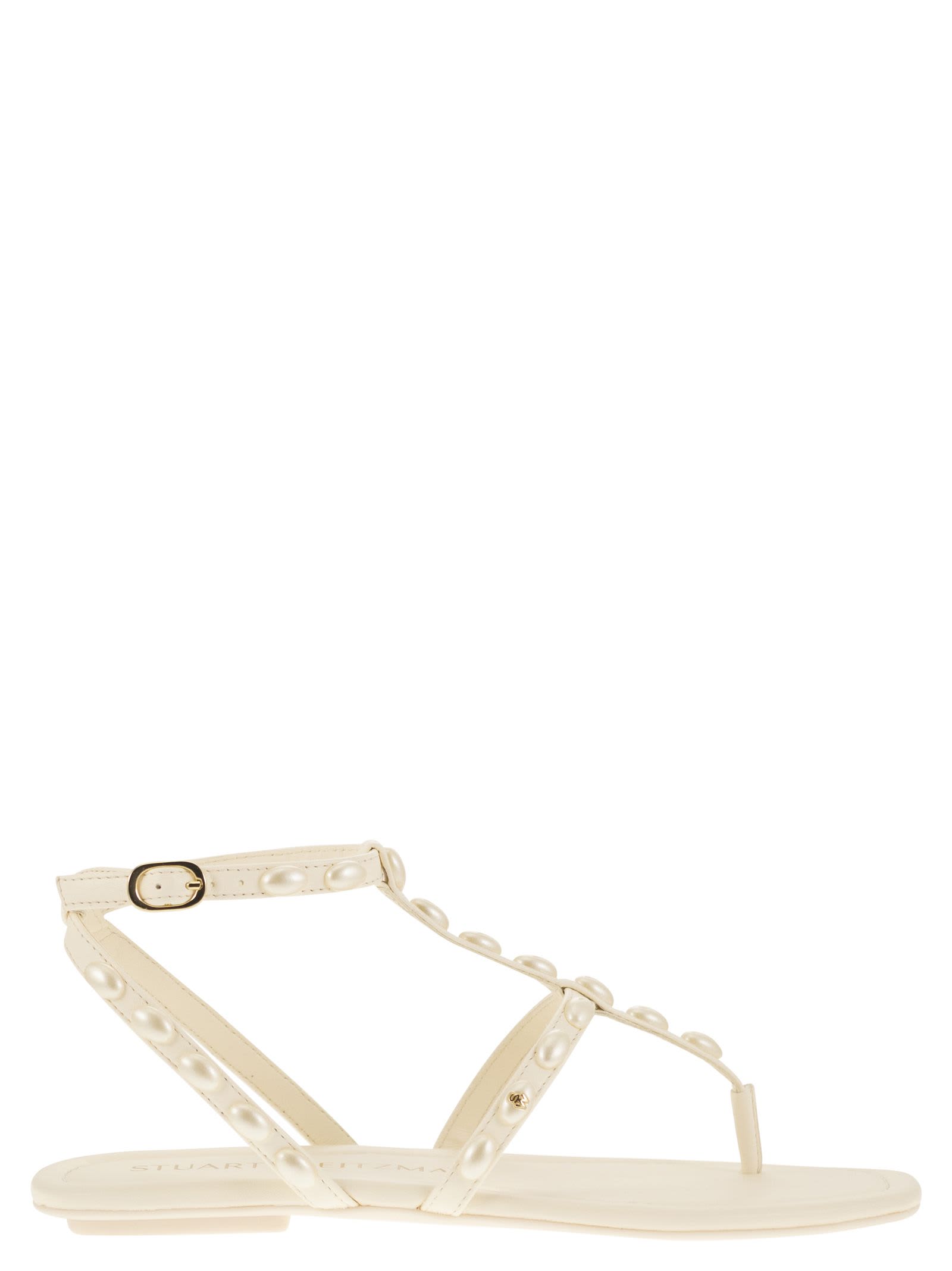 Stuart Weitzman Pearlita - Thong Sandal With Pearls