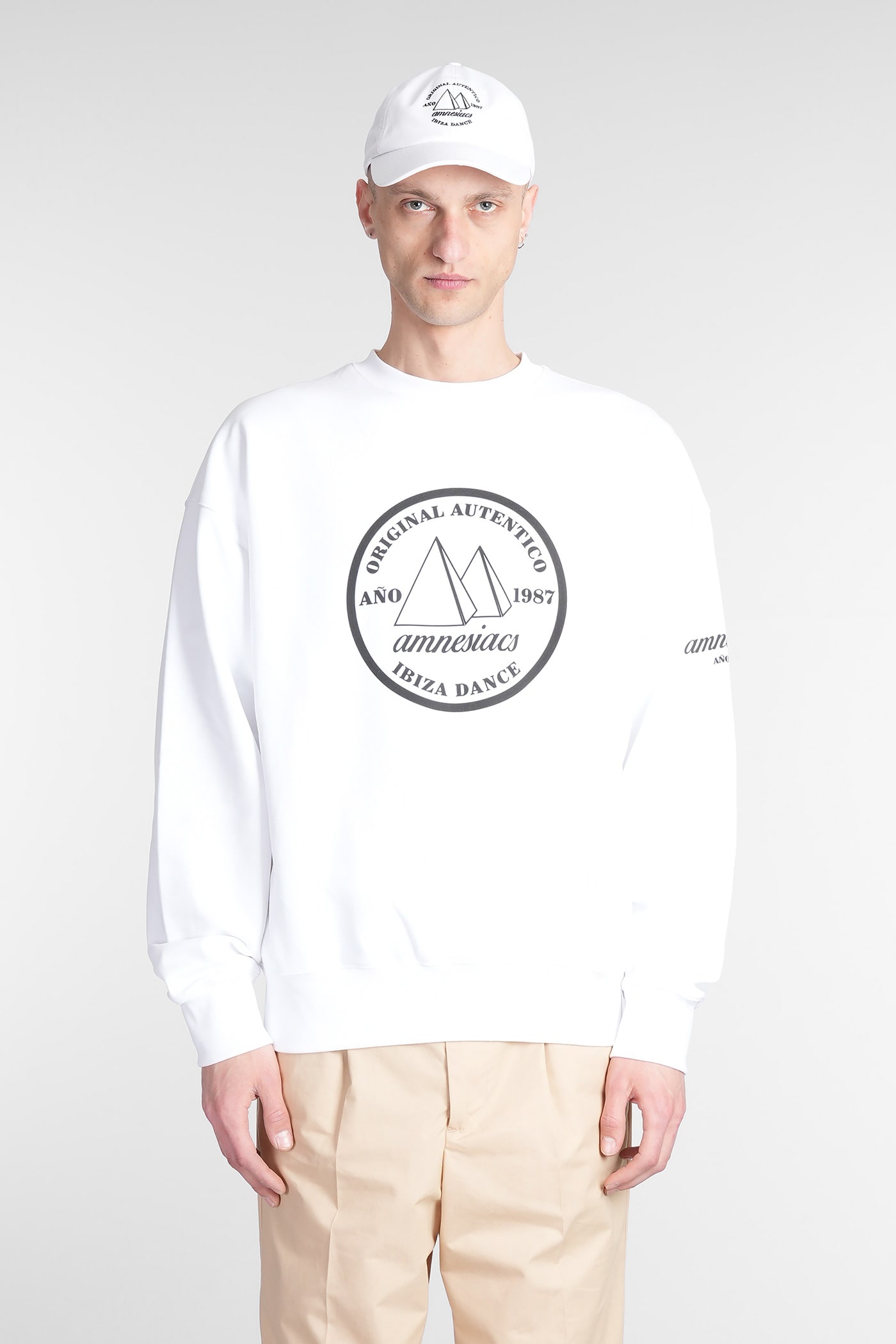 Bally Sweatshirt In White Cotton
