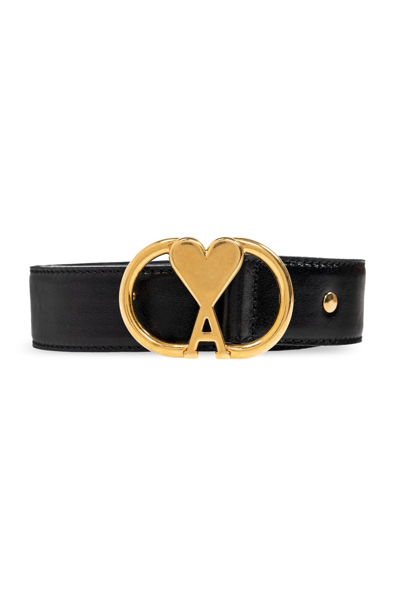 Ami Alexandre Mattiussi Leather Belt