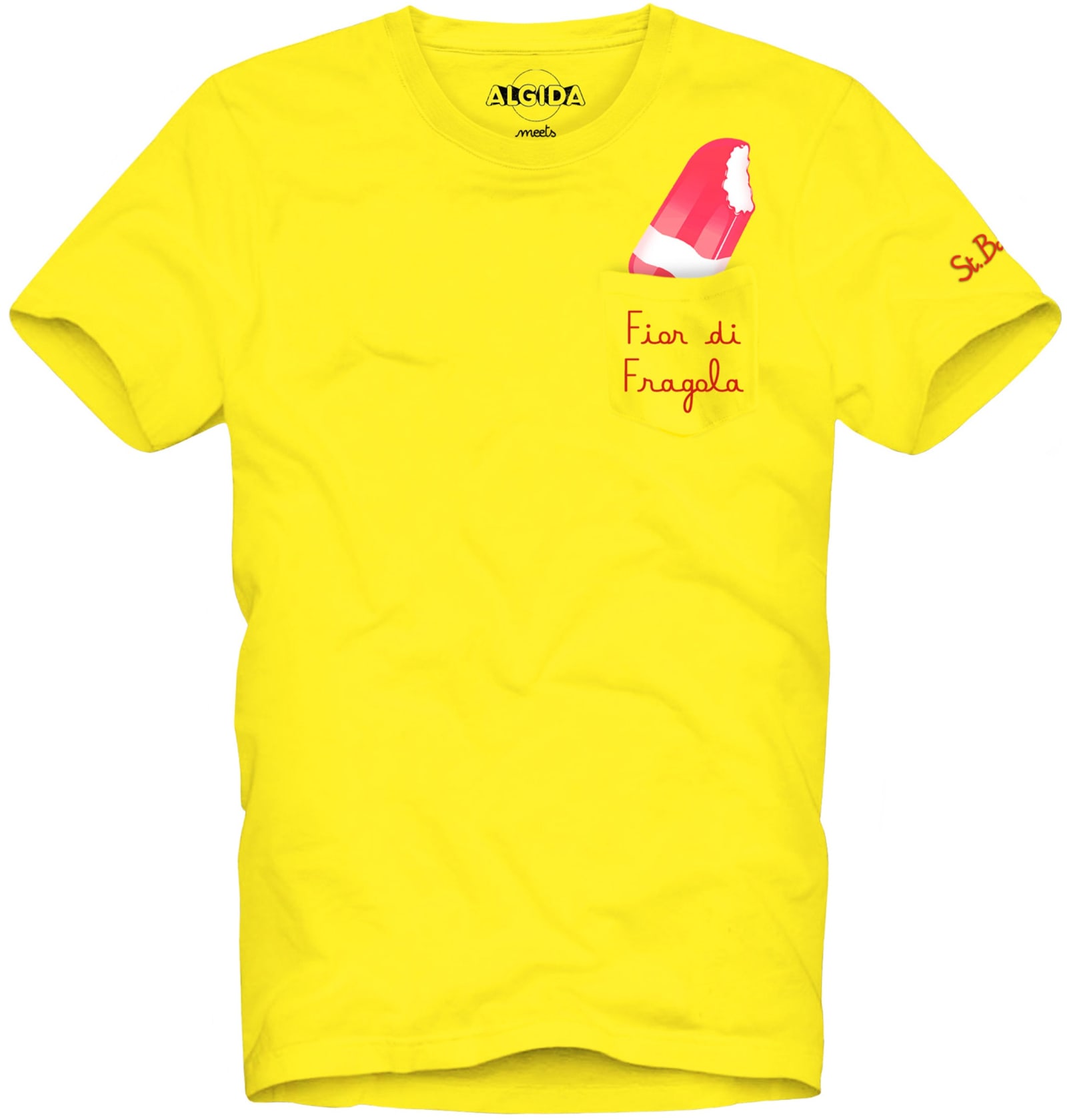 MC2 Saint Barth Fior Di Fragola Cotton T-shirt With Embroidery Algida Special Edition