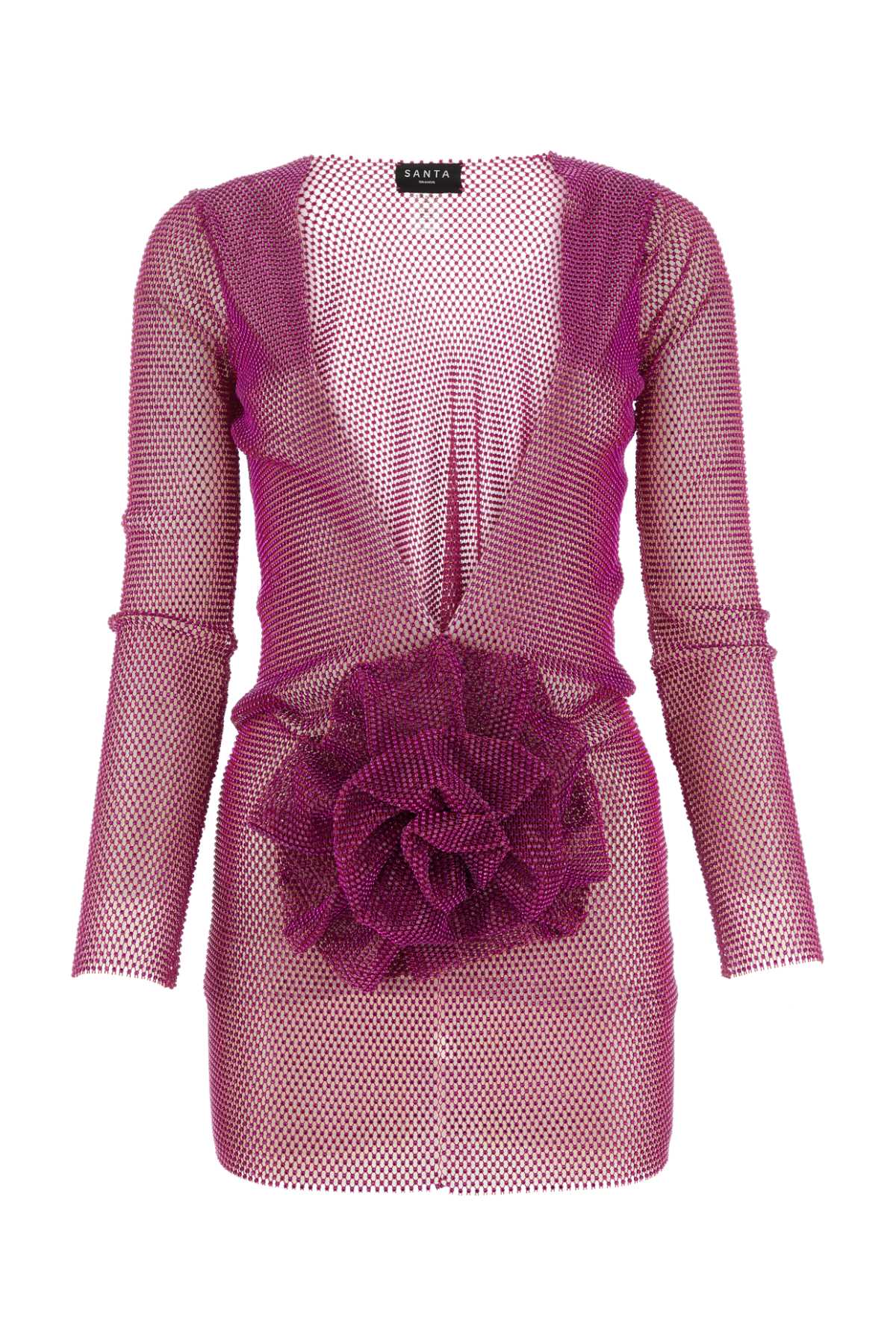 Santa Brands Purple Chain Metal Mini Dress