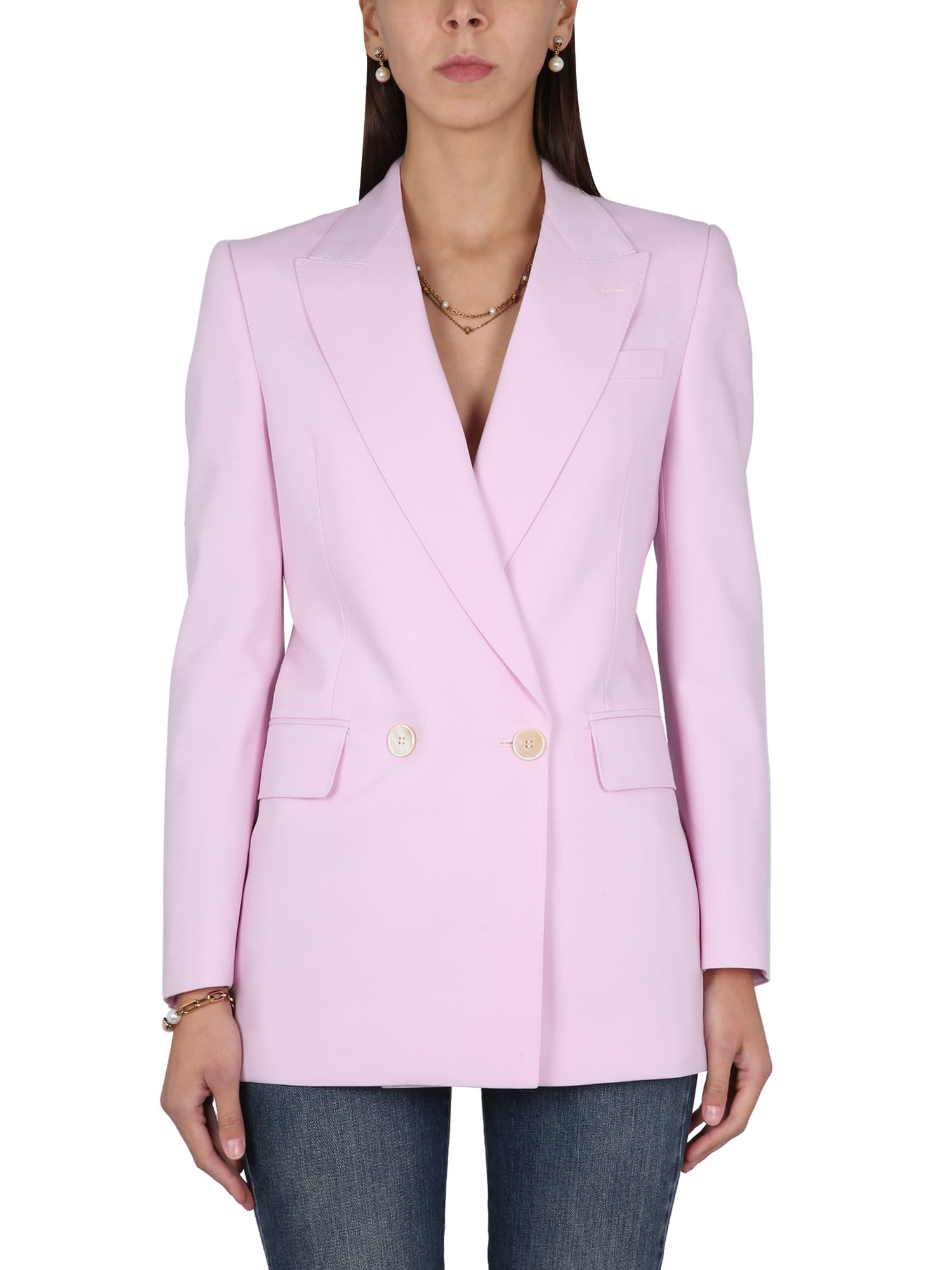 Alexander McQueen Wool Double Breasted Jacket