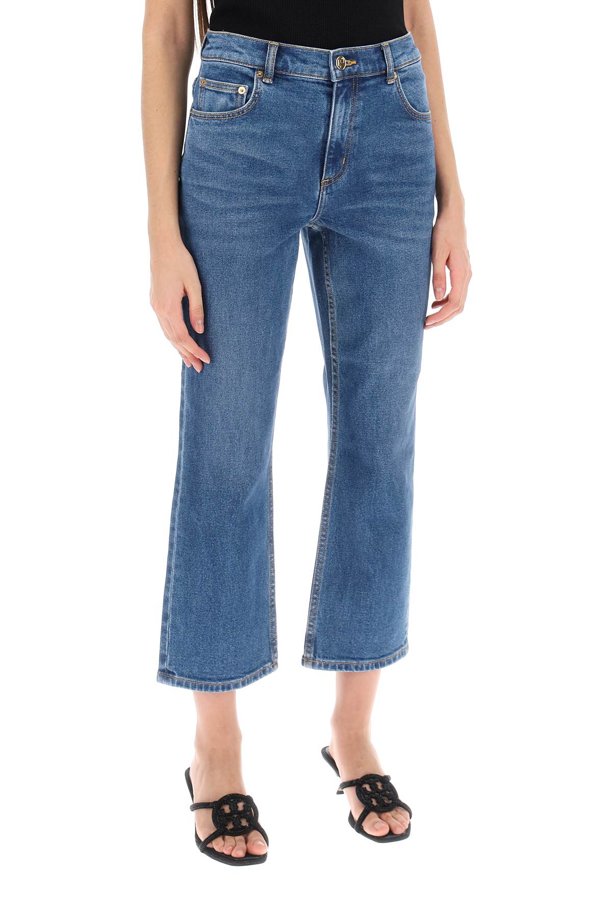 Tory Burch Cropped Flared Jeans