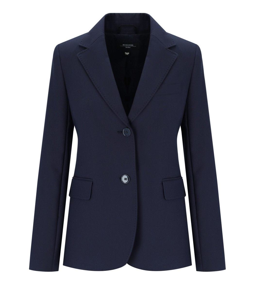 Weekend Max Mara Uva Blue Single-Breasted Blazer