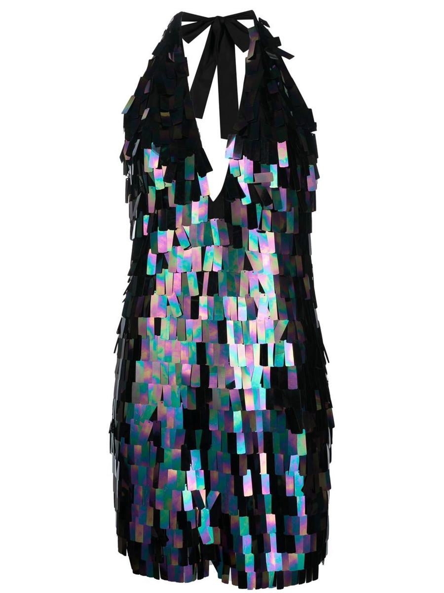新品 Ilkyaz Ozel 流苏亮片迷你连衣裙